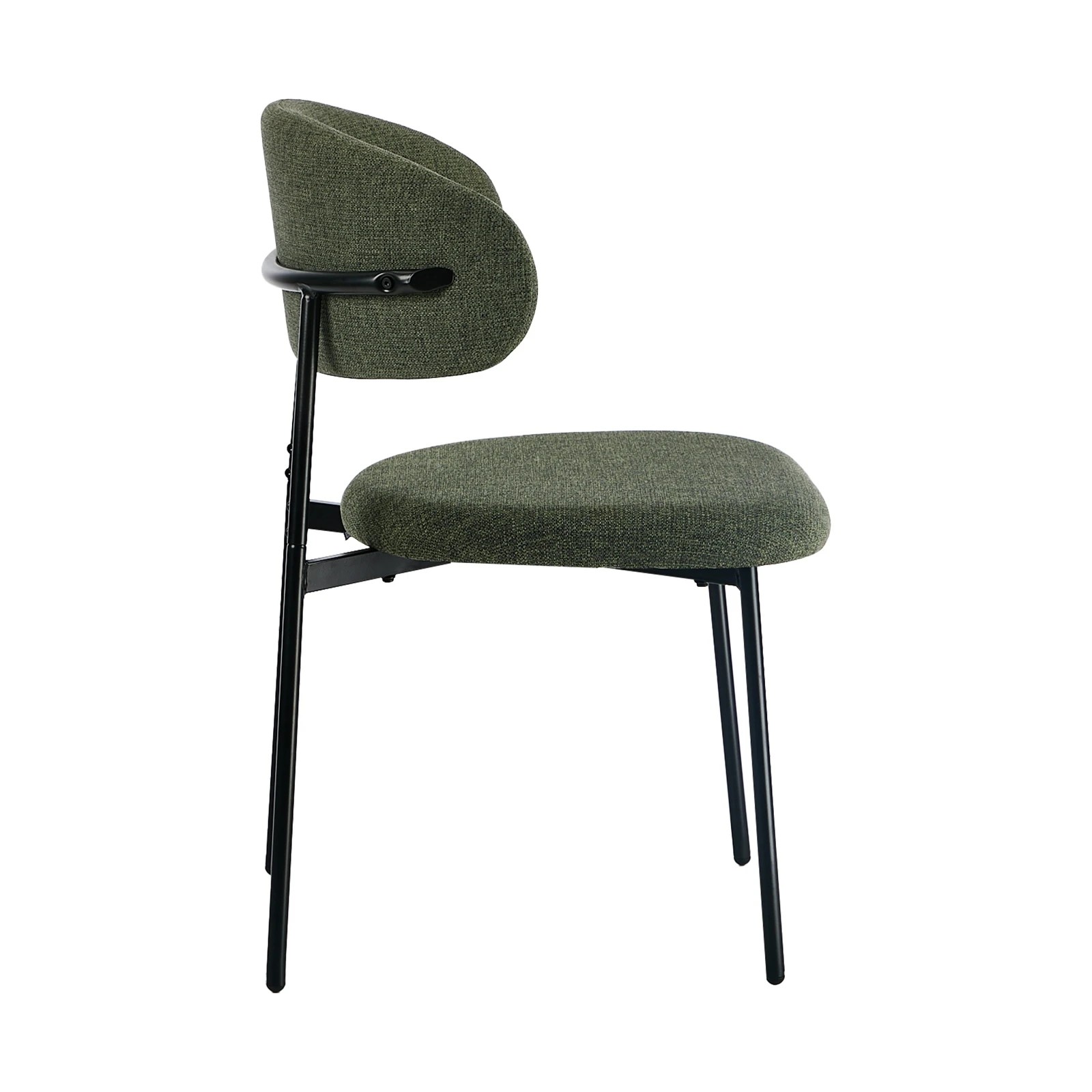 7 Oikiture 4x Dining Chairs Kitchen Lounge Seat Linen Fabric Accent Chair - Green, 7 of 9