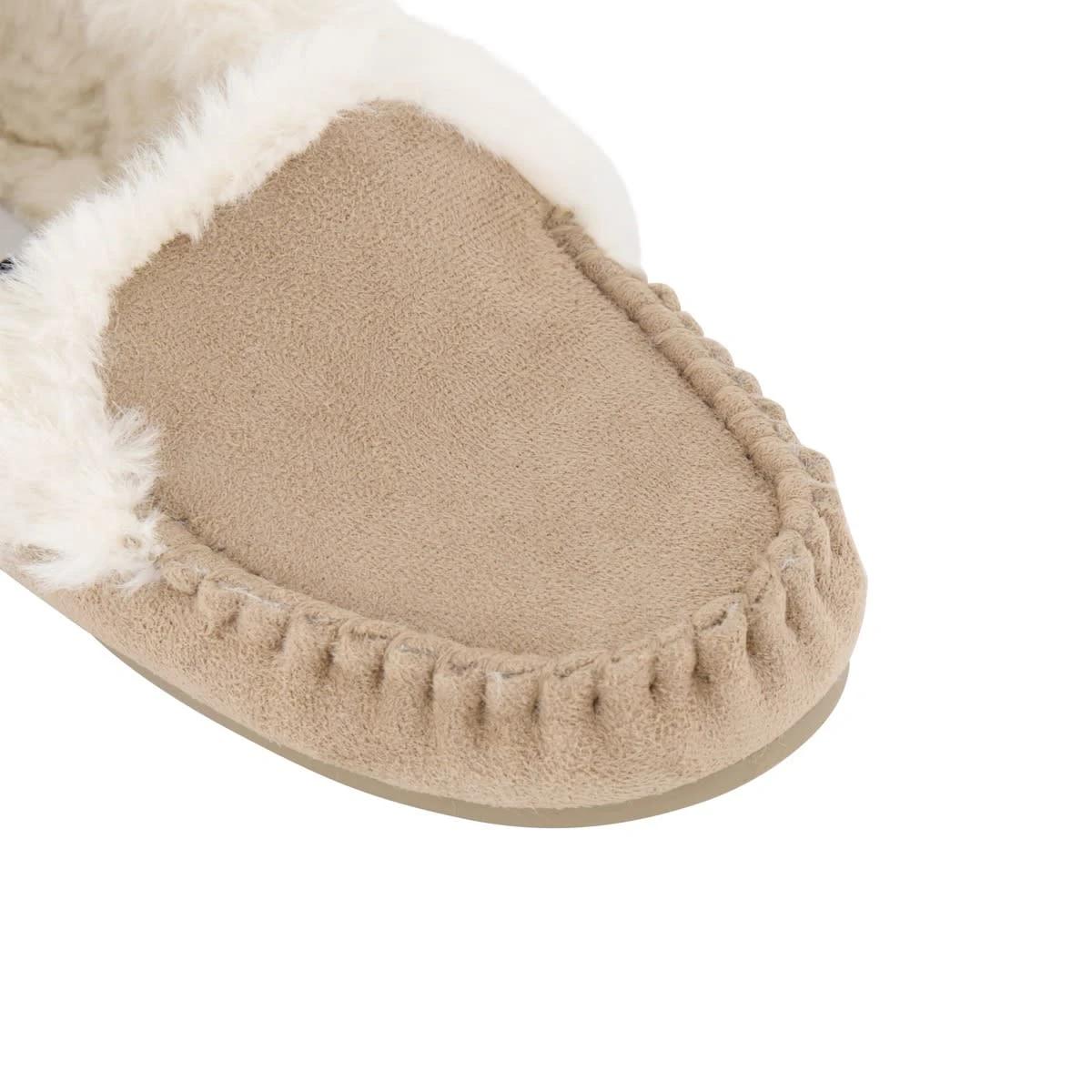 3 Elevated Microsuede Moccasins Ivry Beige, 3 of 3