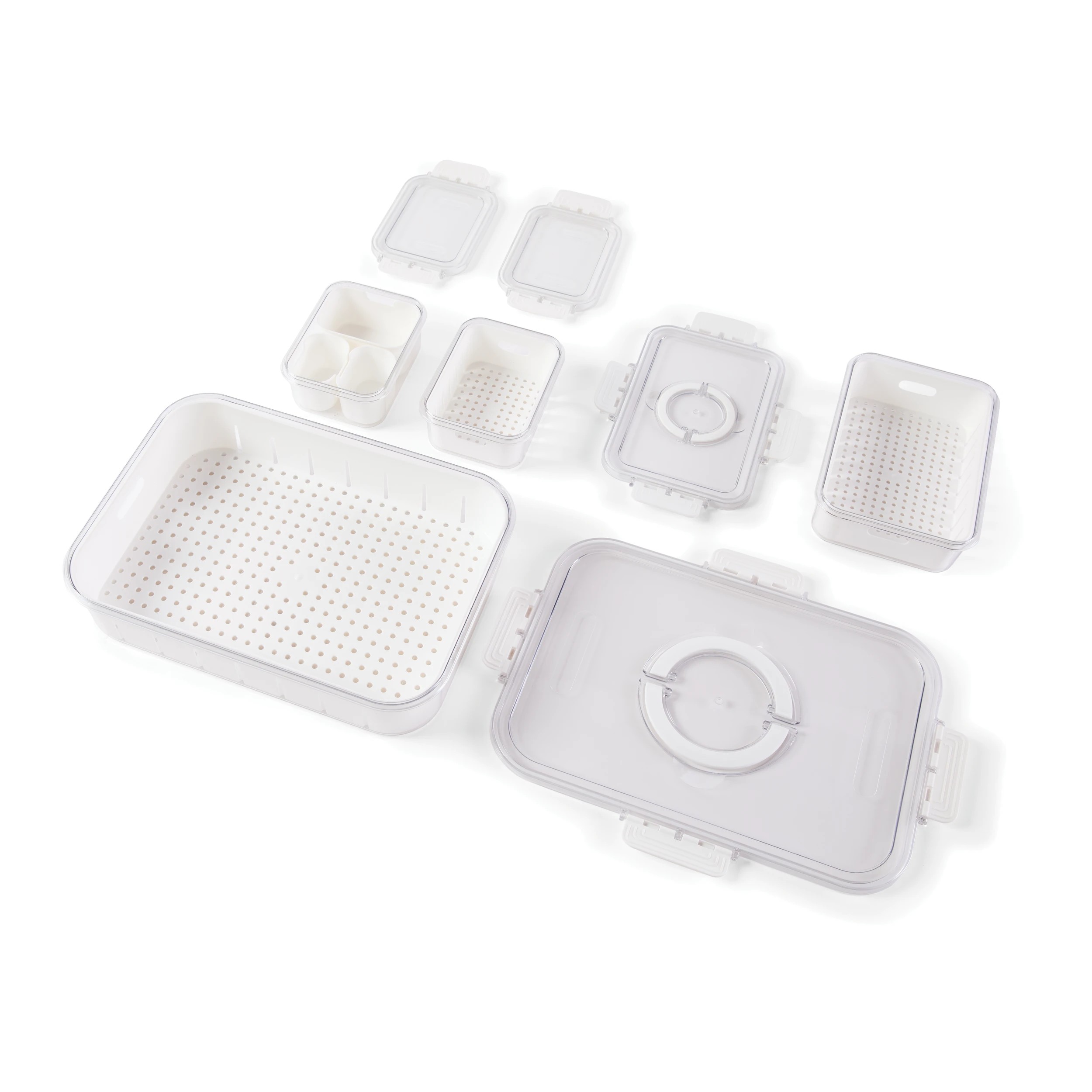 9 Fridge Storage Set - Clear, 9 of 10