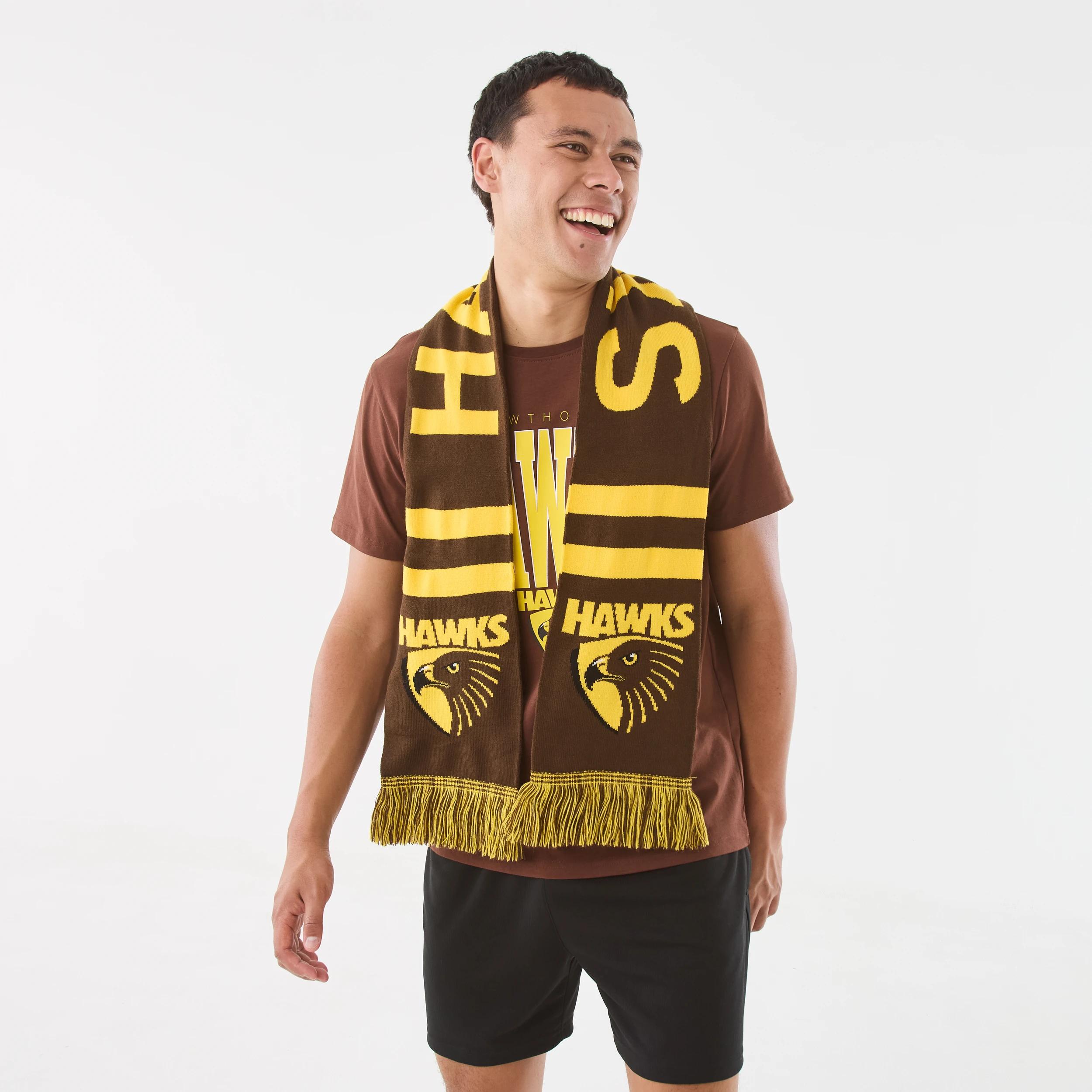1 Official AFL Adult Scarf Hawthorn, 1 of 5