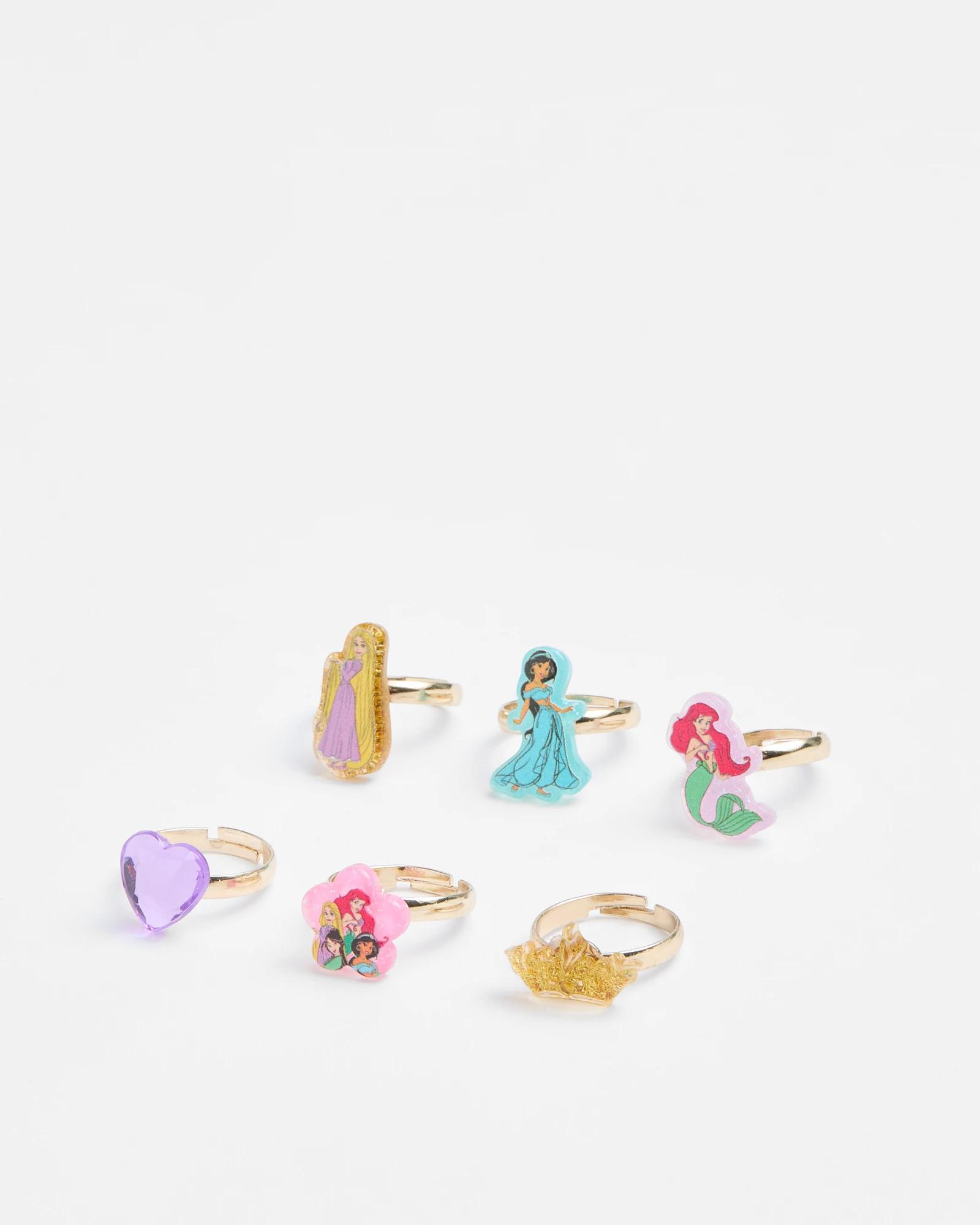 1 Kids Licensed Disney Princess Rings Set MULTI, 1 of 2