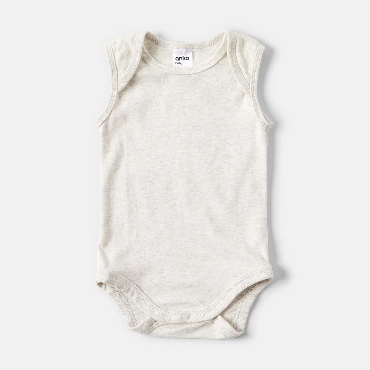 6 5 Pack Sleeveless Bodysuits Blue, 6 of 8