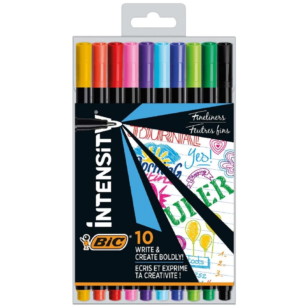 1 BIC Intensity Fineliners Assorted 10 Pack, 1 of 7