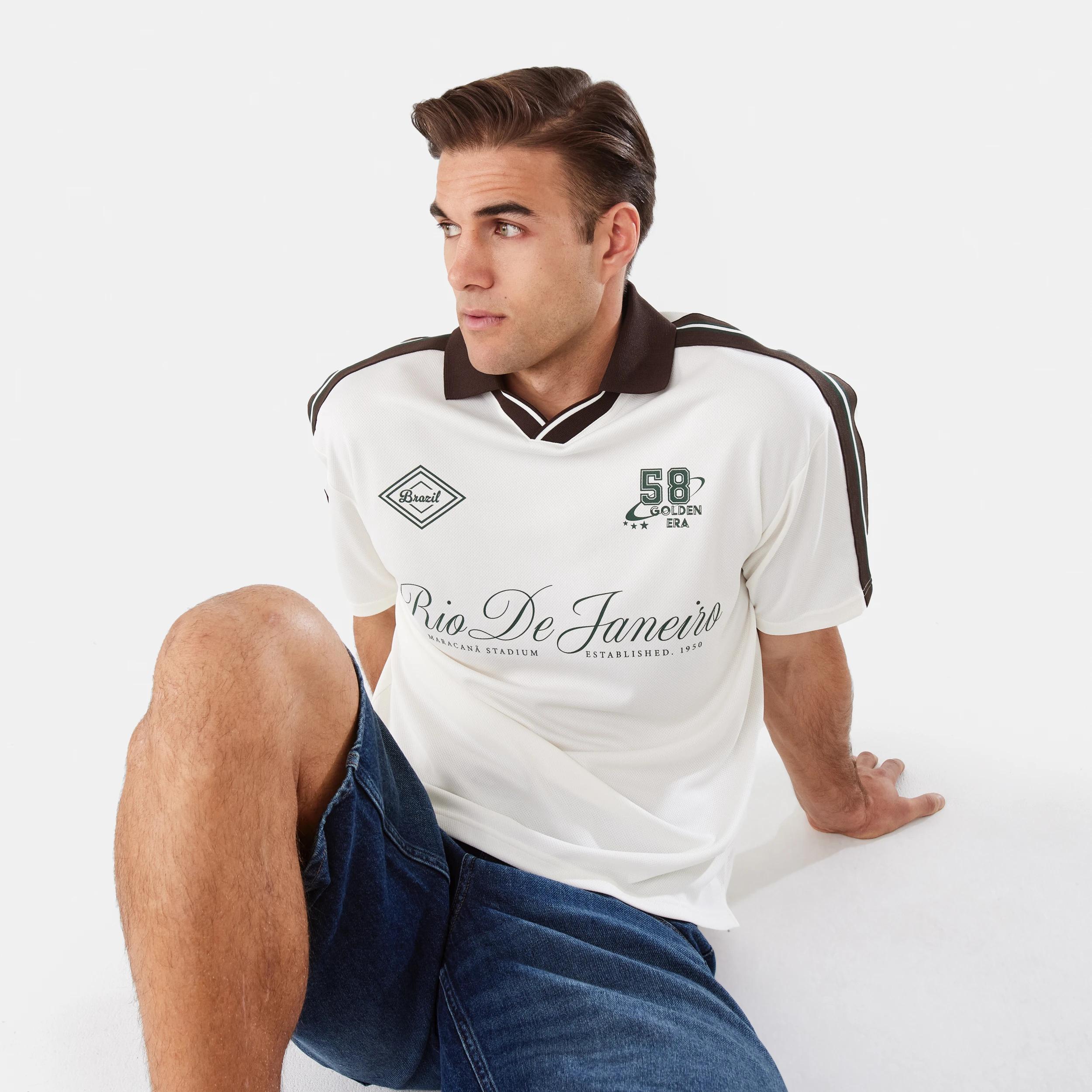 5 Collar Block T-shirt Wht Egret, 5 of 10