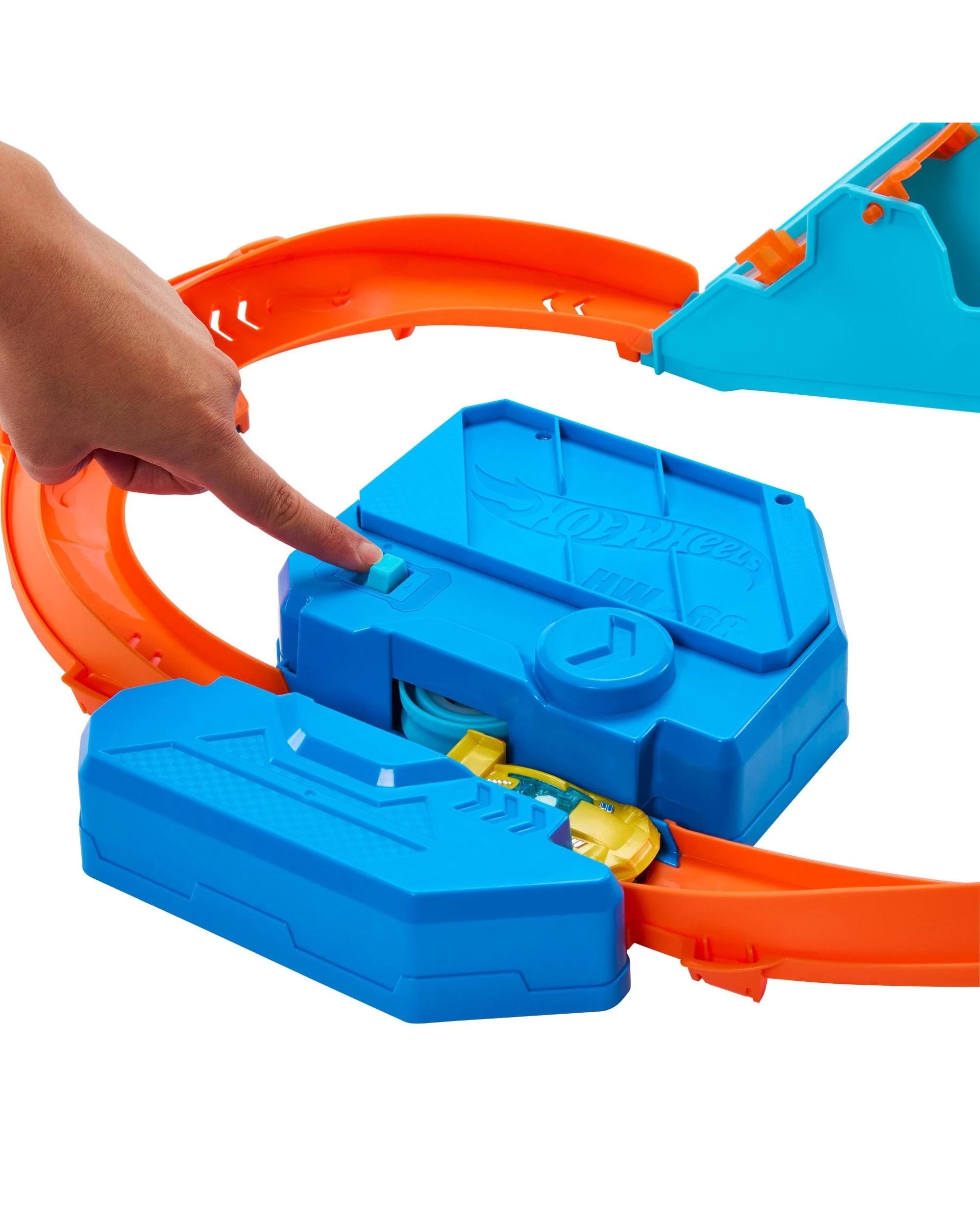 8 Hot Wheels Track Creator Boosted Jump Speedway Track Set, 8 of 9