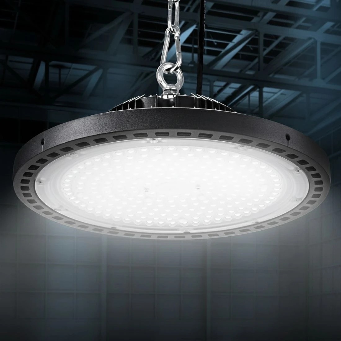 5 Leier LED High Bay Lights 150W UFO Industrial Workshop Warehouse Factory Lamp - Black, 5 of 5