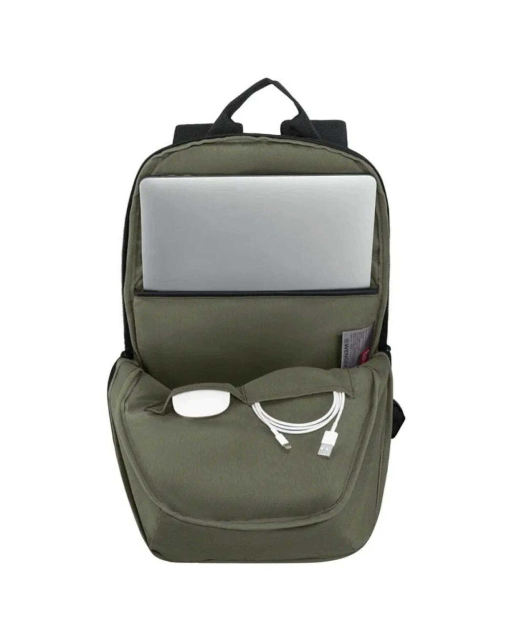 2 Wenger UrbanOne Light Laptop Padded Compartment Travel Backpack Fits 14in - Black, 2 of 5