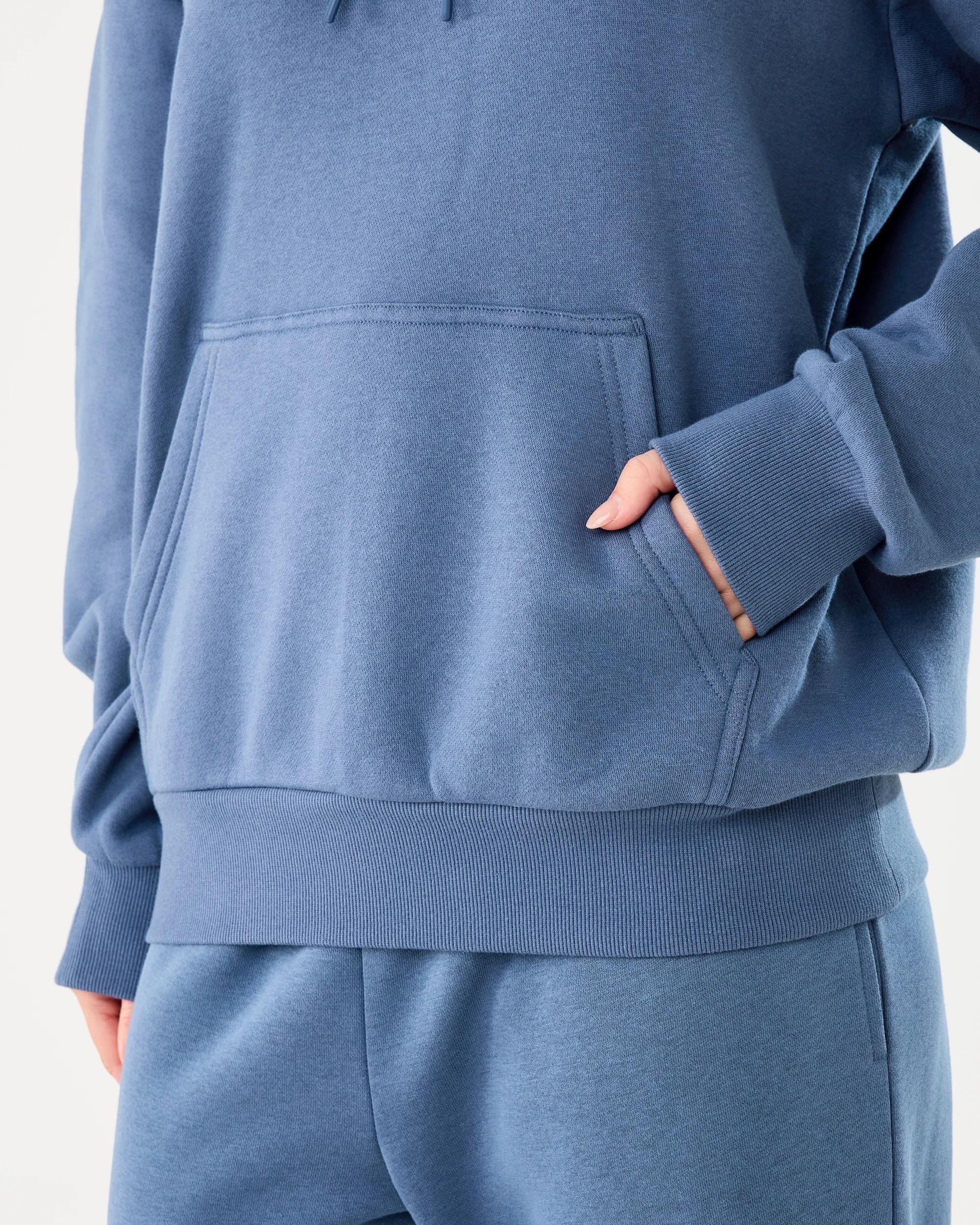 7 Active Womens Graphic Fleece Hoodie Nightfall, 7 of 8