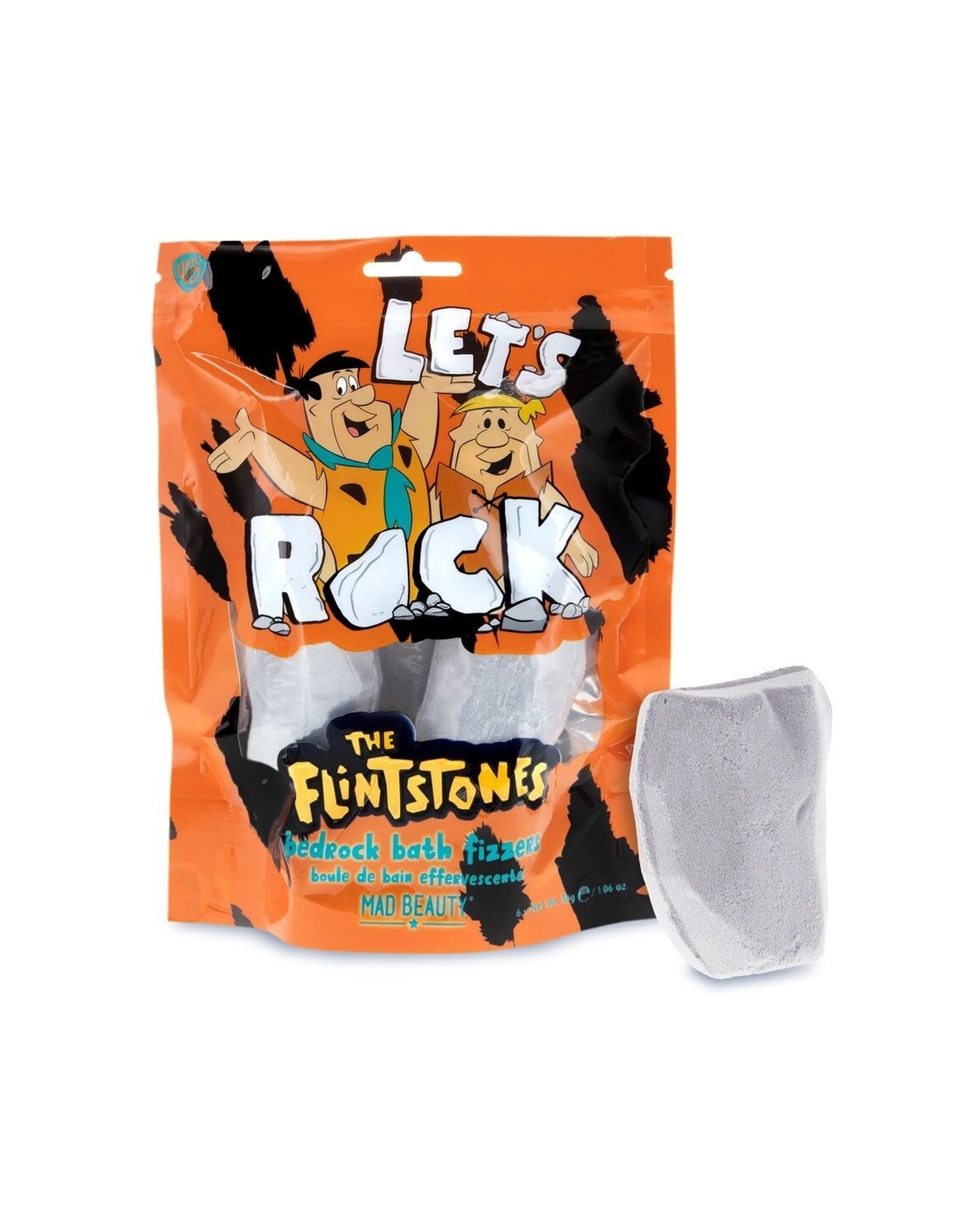 2 Warner Bros Flintstone Bedrock Scented Bath Fizzers Cedarwood and Lime 4PK 180g Set - Multi, 2 of 3