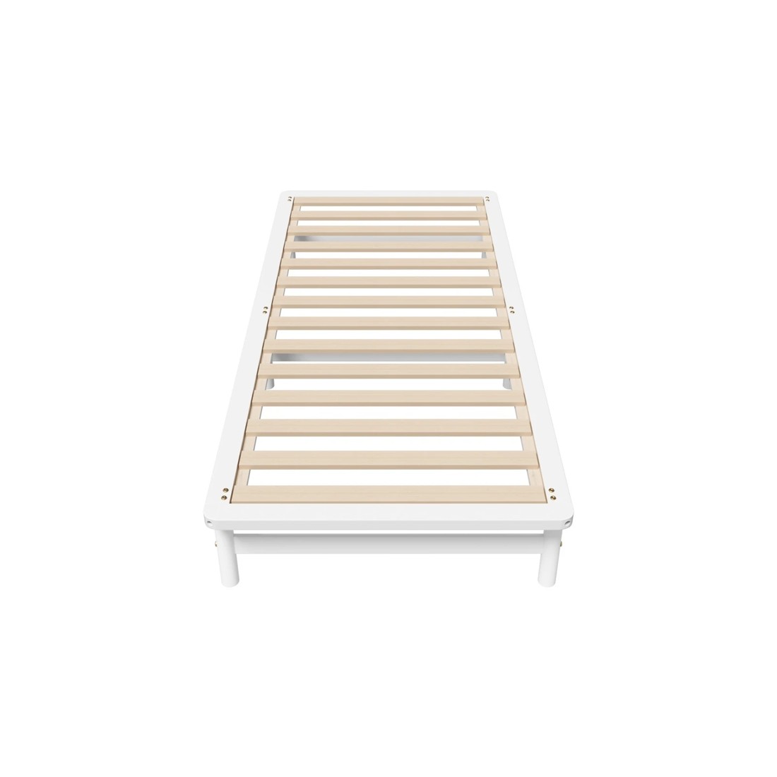 8 Oikiture Wooden Bed Frame King Size Base Platform Beds Solid Pine Wood
 - White, 8 of 10