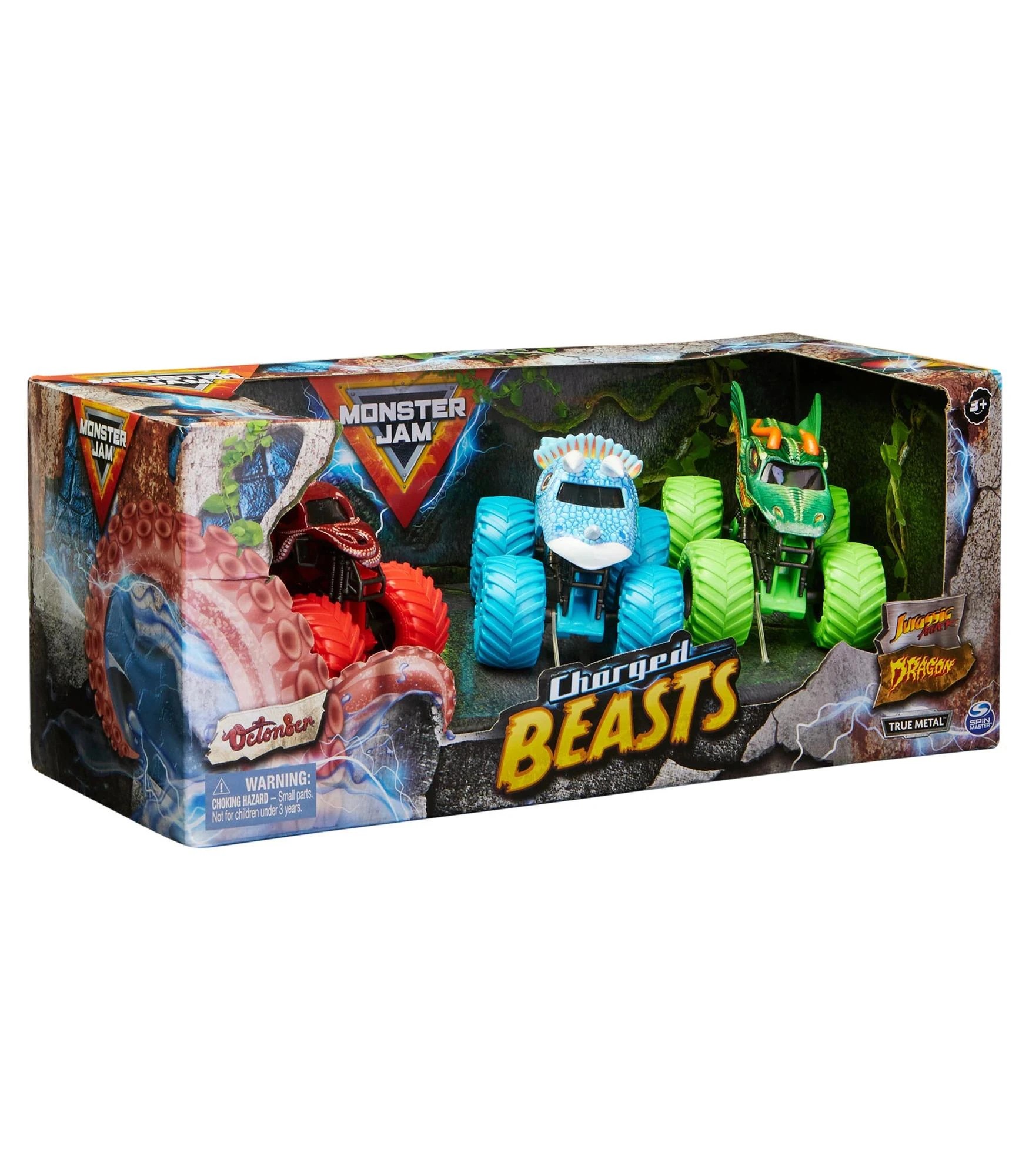 6 Monster Jam 1:64 3-pack - Charged Beasts - Multi, 6 of 7
