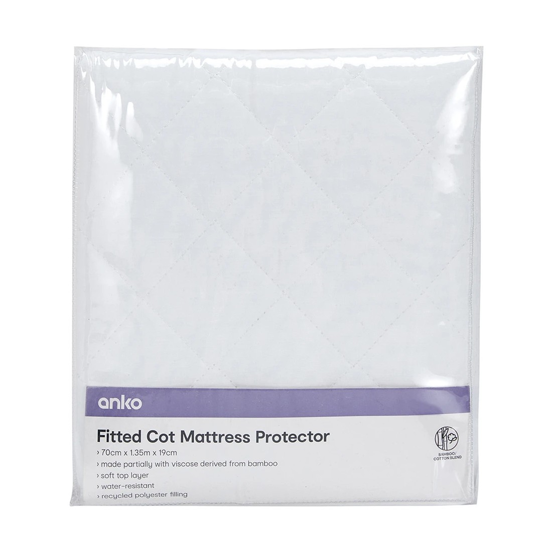 1 Fitted Cot Mattress Protector, 1 of 4