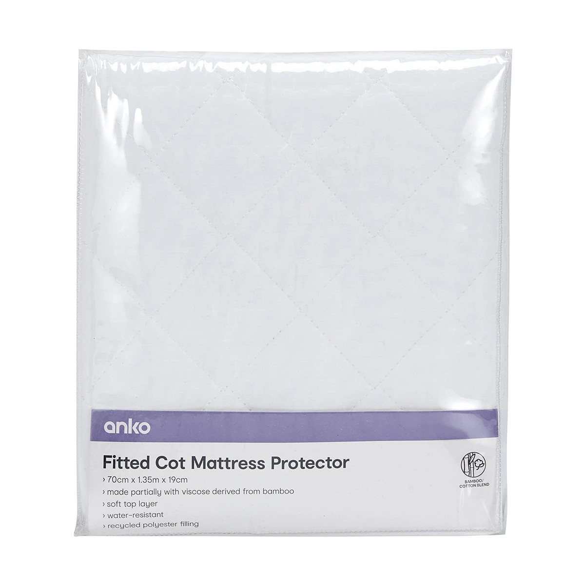 1 Fitted Cot Mattress Protector, 1 of 4