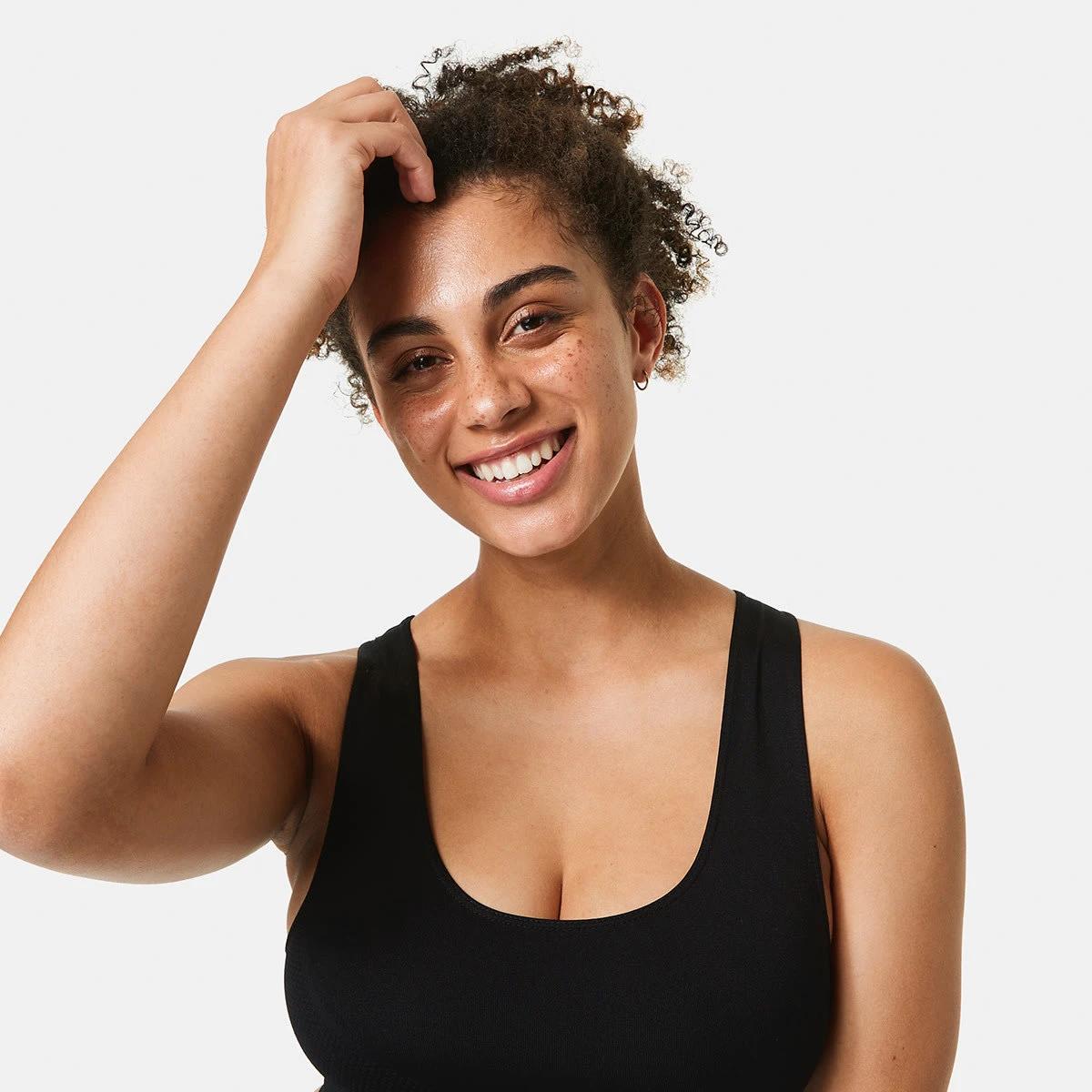 4 Sports Seamfree Crop Top BLACK, 4 of 5