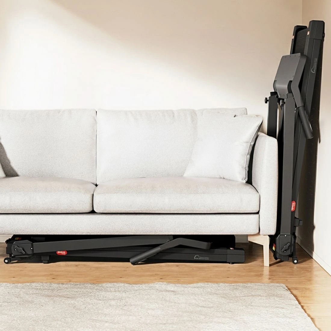 6 Everfit Treadmill Electric Home Gym Fitness Exercise Knob Foldable 420mm - Black, 6 of 6