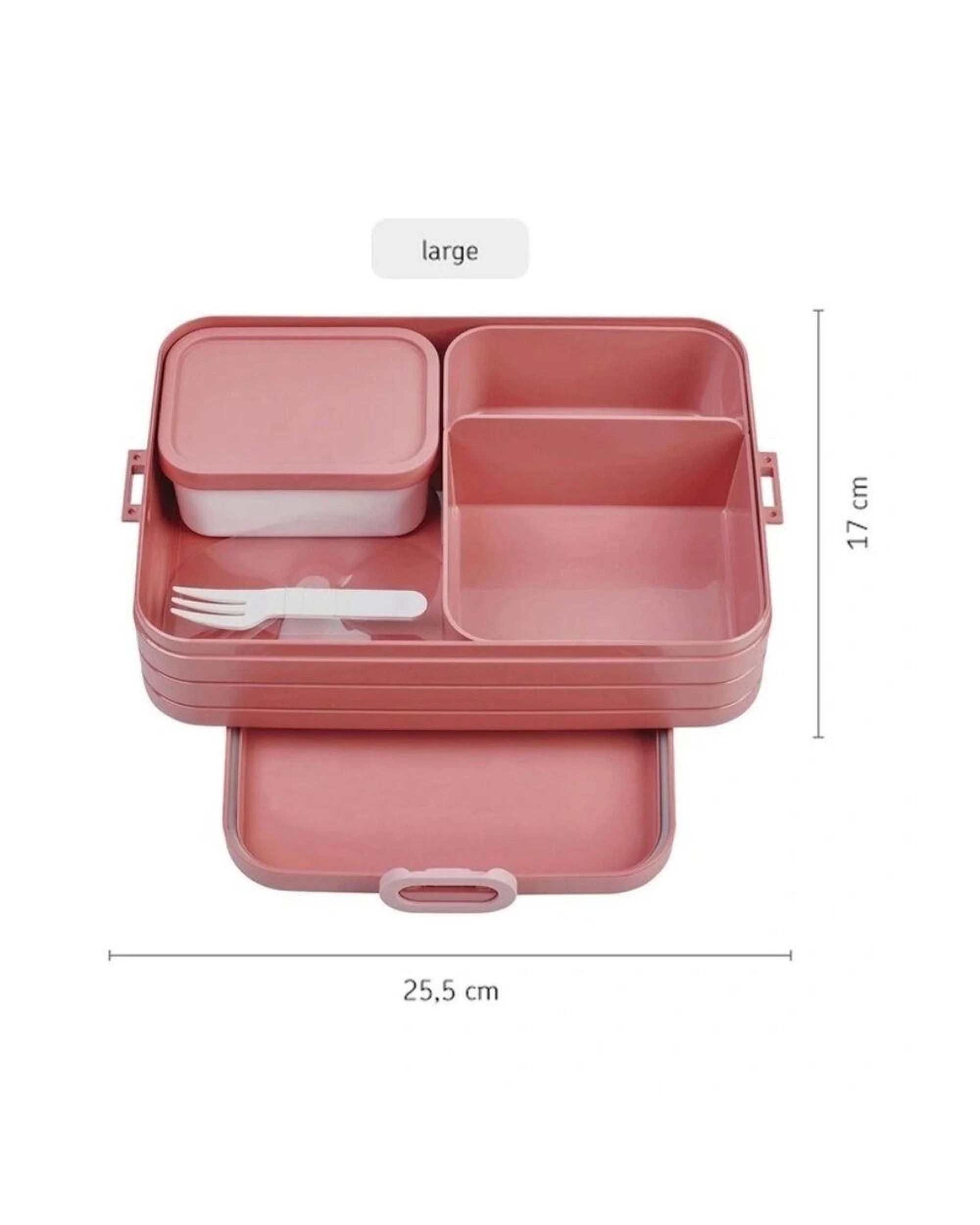 3 Mepal Take a Break Bento Lunch Box  Large Nordic Pink, 3 of 5