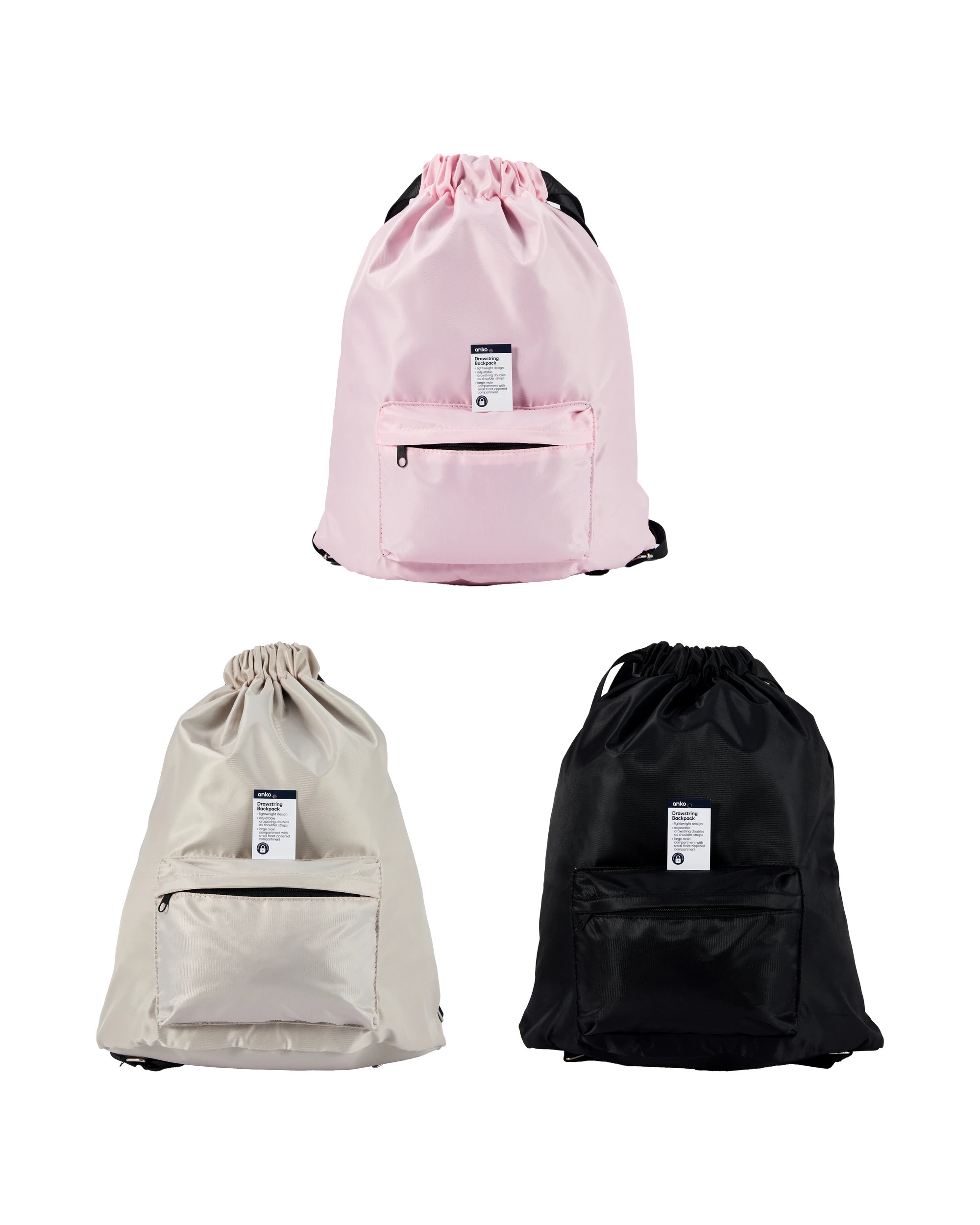4 Drawstring Backpack - Assorted, 4 of 4
