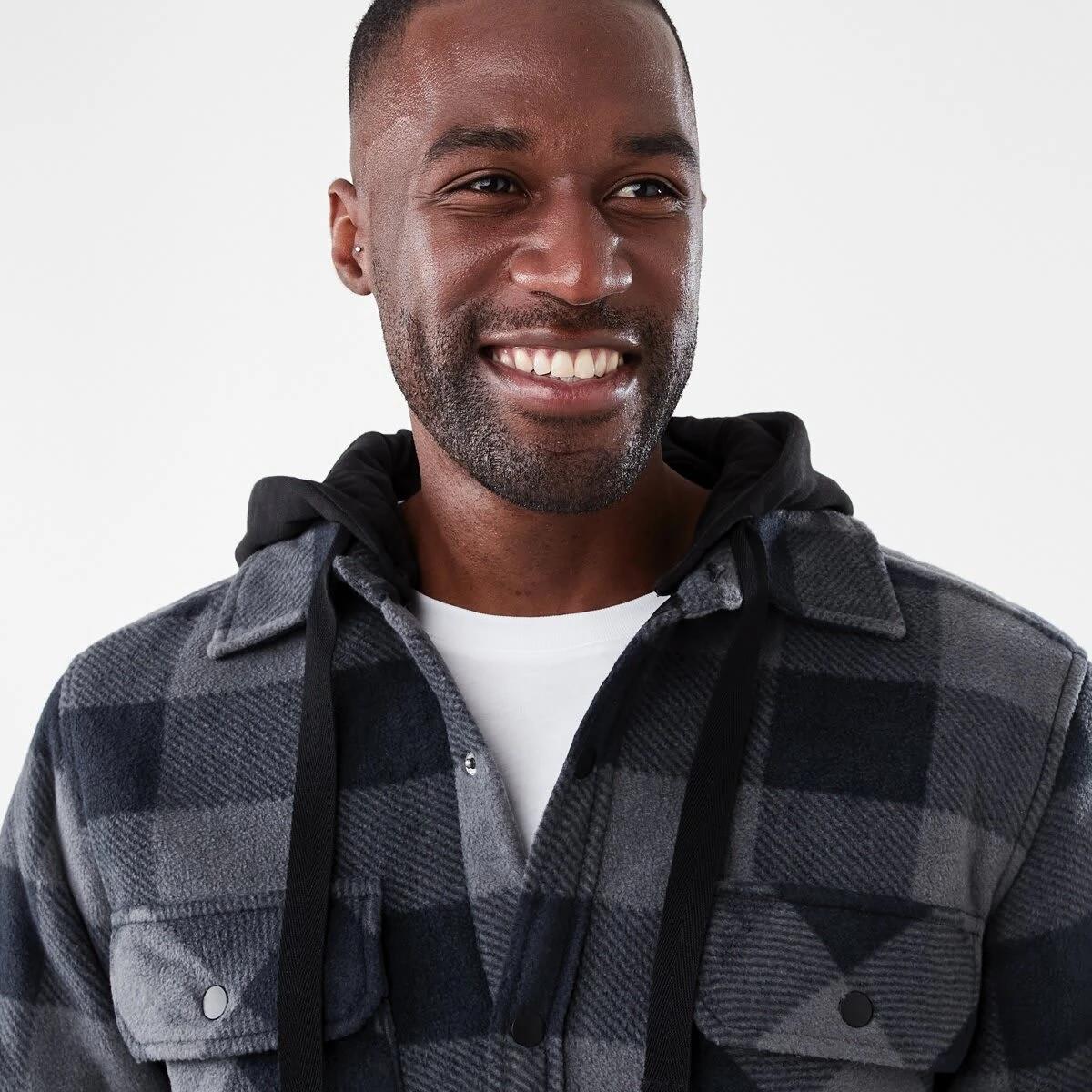 5 Workwear Padded Industrial Jacket Black Chk, 5 of 8