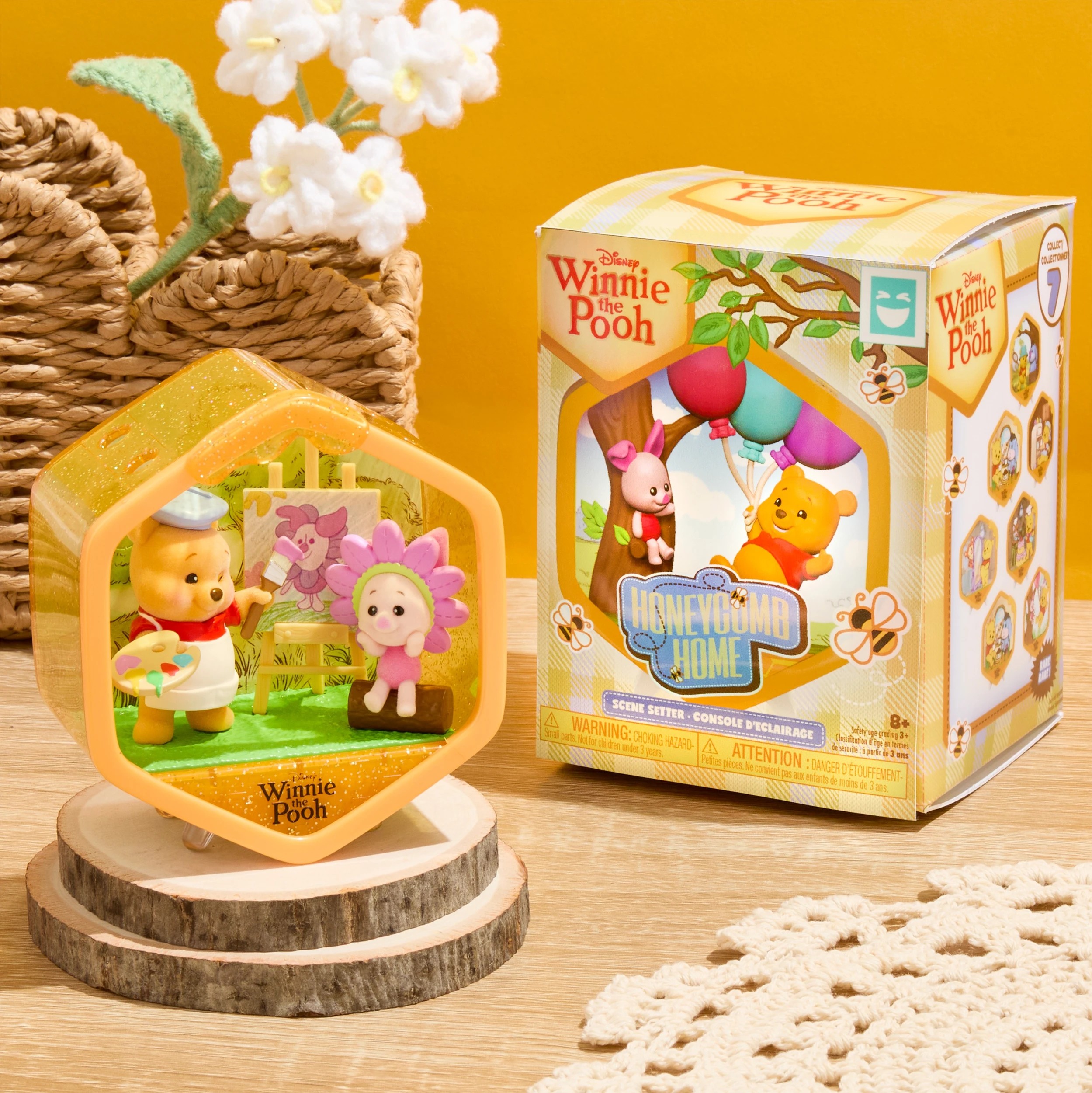 5 Happy Haul Disney Winnie The Pooh Honeycomb Homes Scene Setter - Assorted, 5 of 10