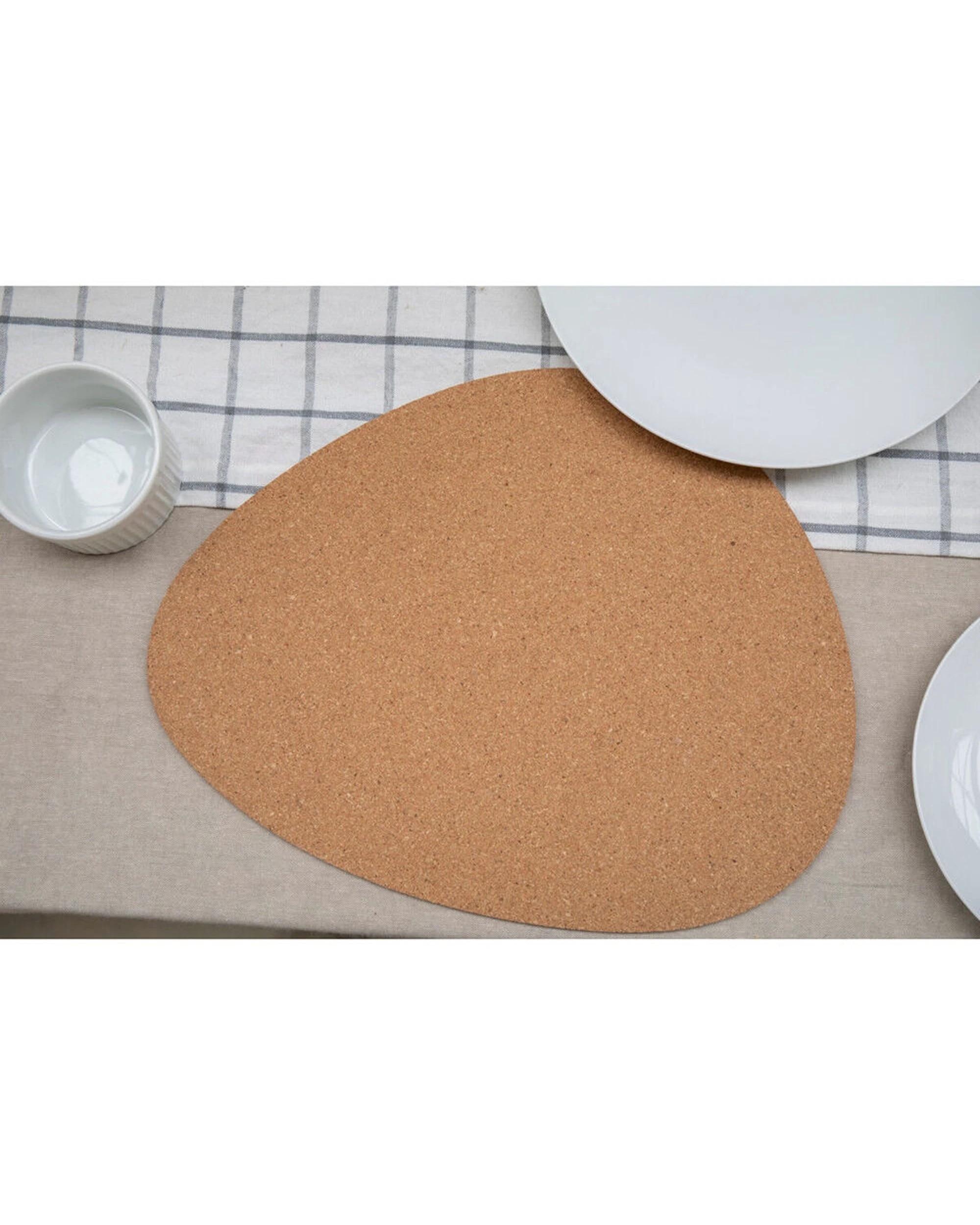 2 Mikasa 4pc Pebble-Shaped Cork Table Placemats Set - Brown, 2 of 7