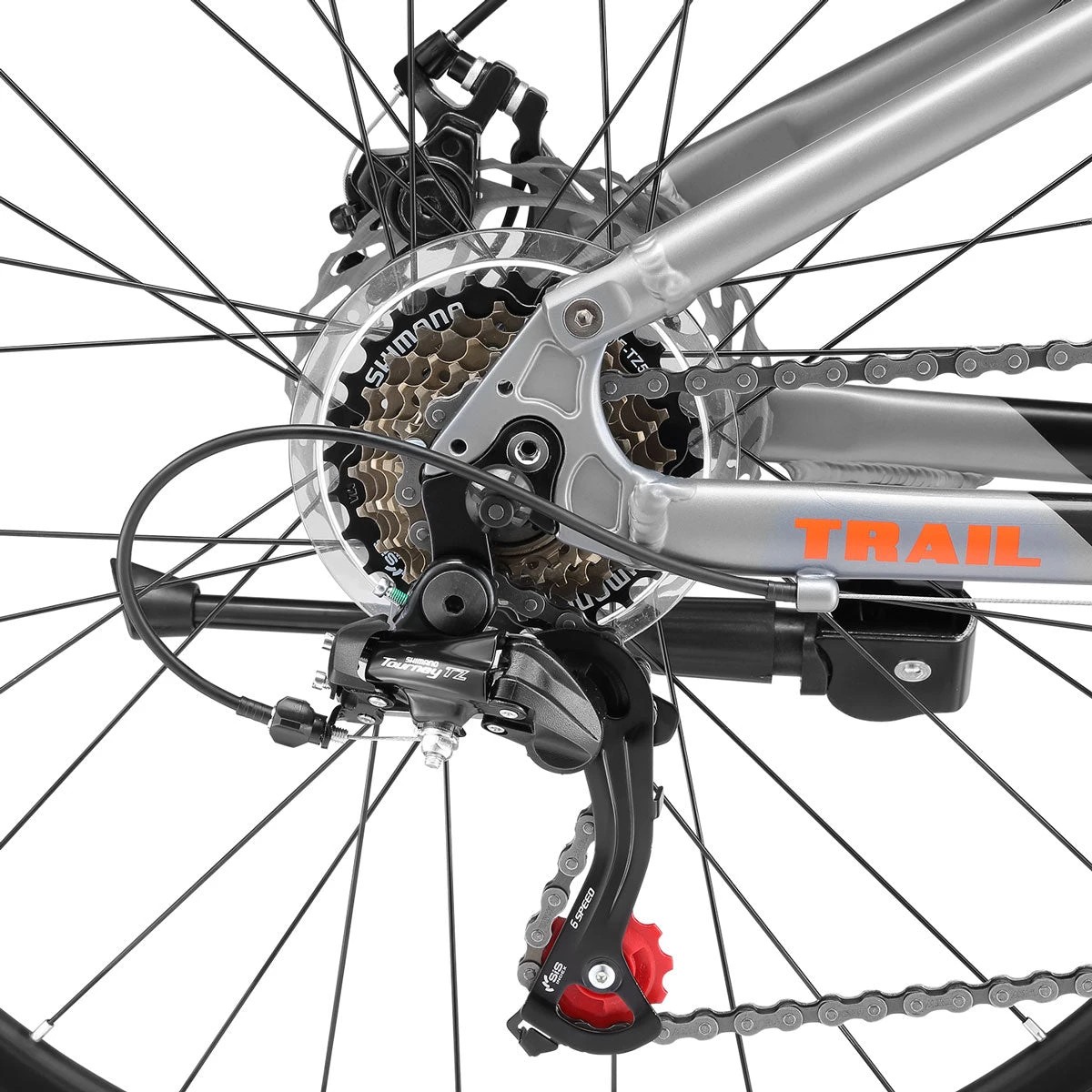 3 Progear Trail Dual Suspension MTB 26x17" Black Ember, 3 of 5