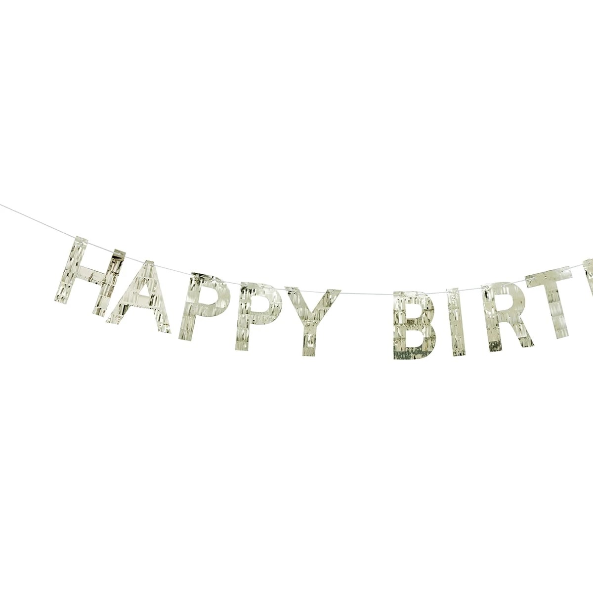 2 Happy Birthday Foil Bunting, 2 of 5