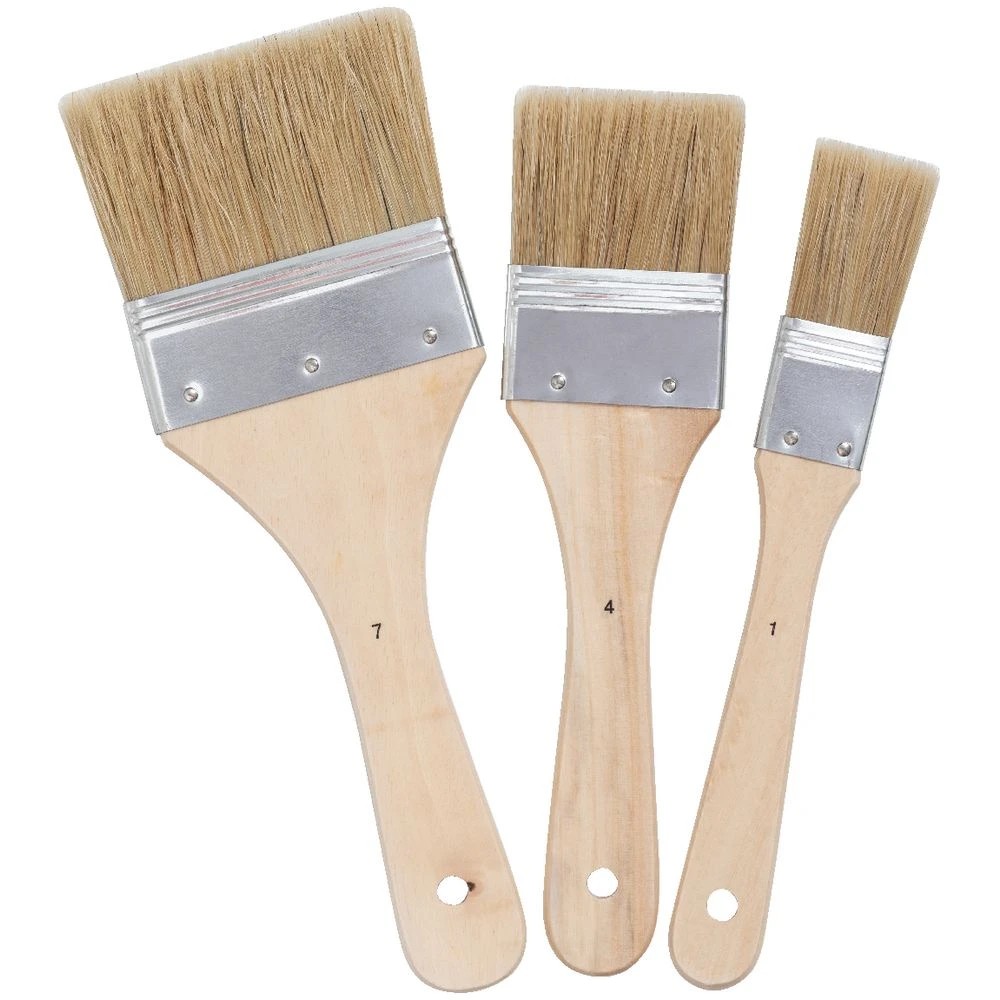 3 Born Hog Hair Paste Brush Set 3 Pack, 3 of 3