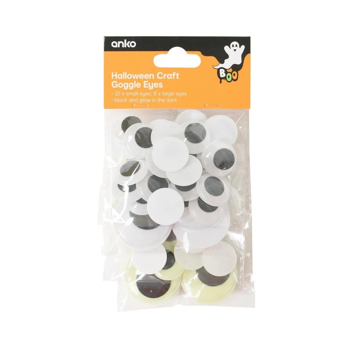 1 40 Pack Halloween Craft Goggle Eyes, 1 of 6
