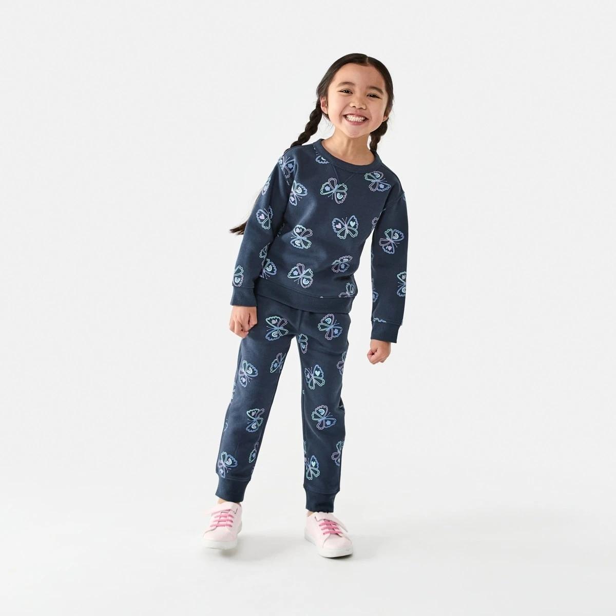 5 All Over Print Crew Neck Sweatshirt Butterfly, 5 of 8