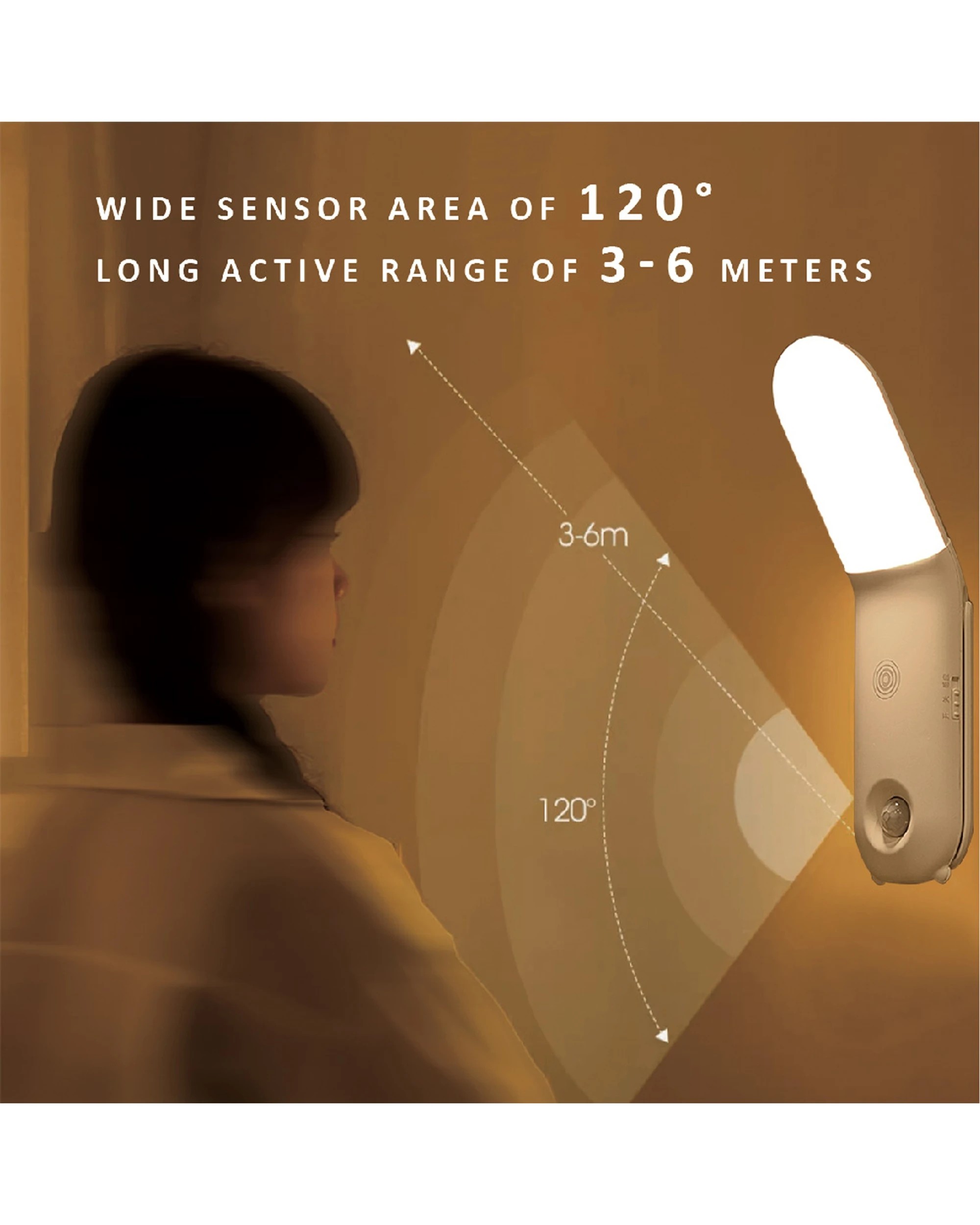 4 Sansai LED Sensor Touch Light With 3 Modes Dimmable Features 17x4 cm - White, 4 of 4