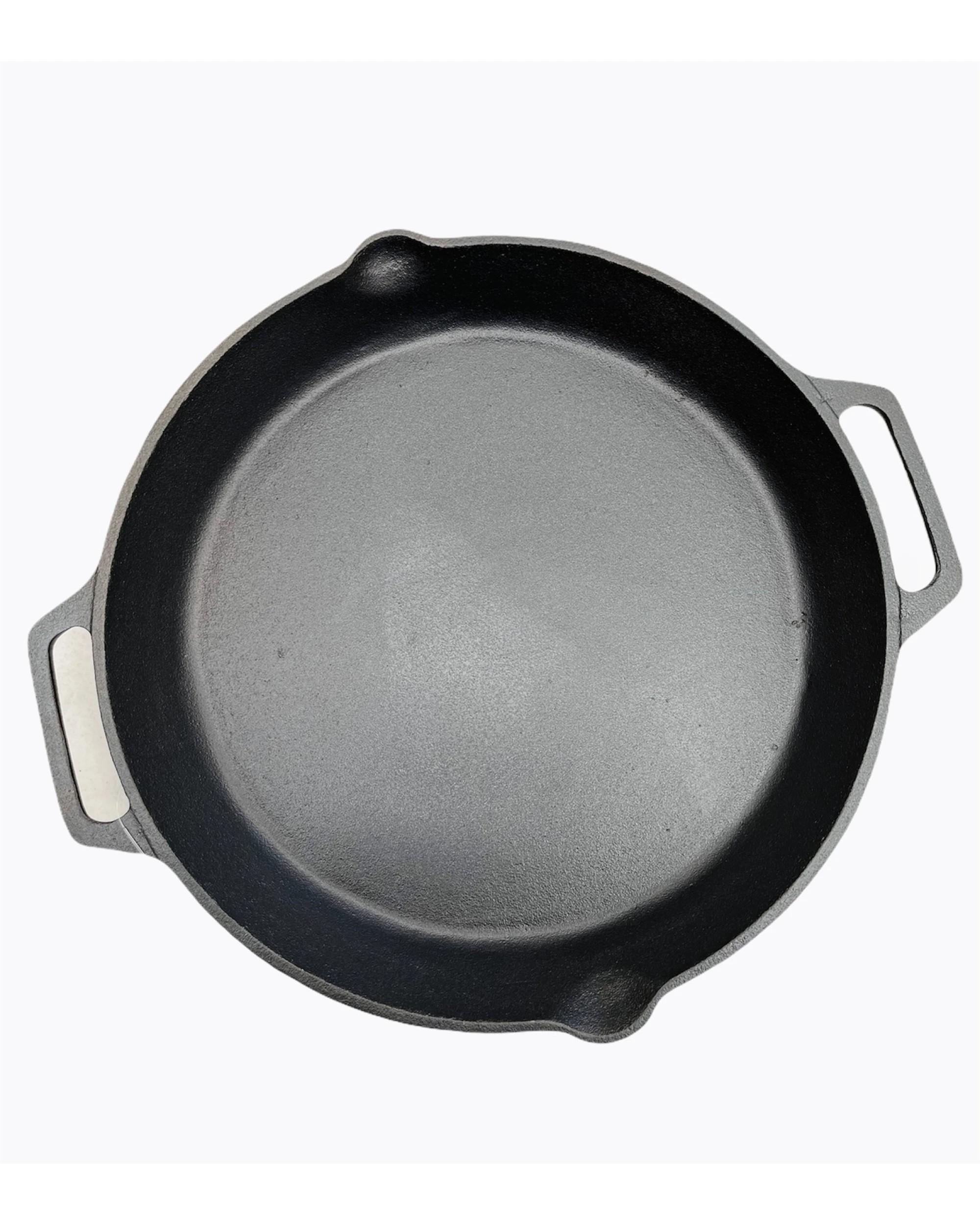 2 BR Home Cast Iron Paella Pan for Oven and Grill Cooking, 2 of 7