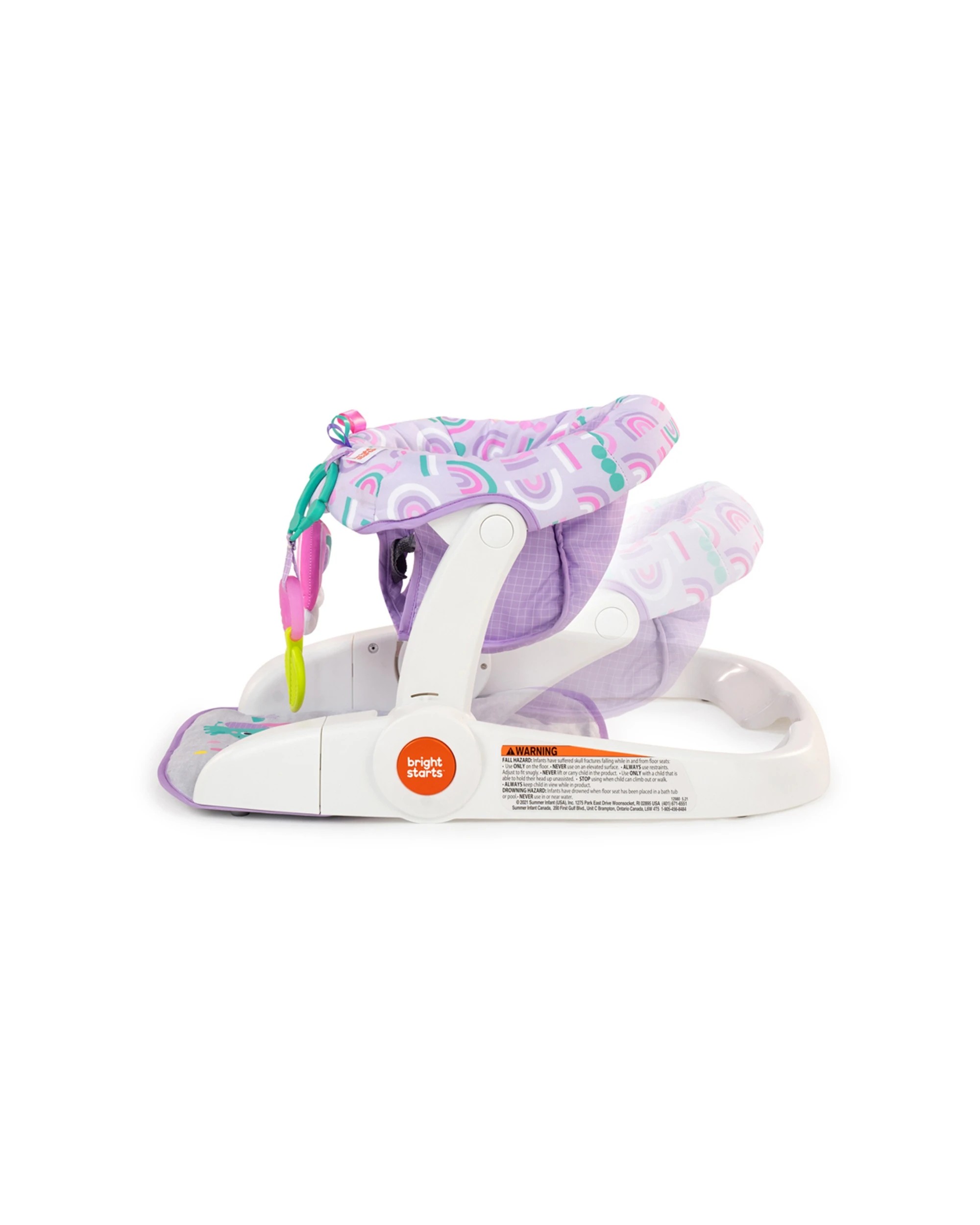 3 Bright Starts Paradise 2-in-1 Position Baby Floor Chair/seat  4m+ - Purple, 3 of 5