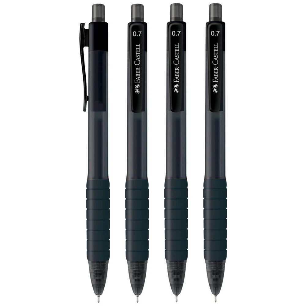 2 Faber Castell Fast Gel Z Pen 0.7mm Black 4 Pack, 2 of 3