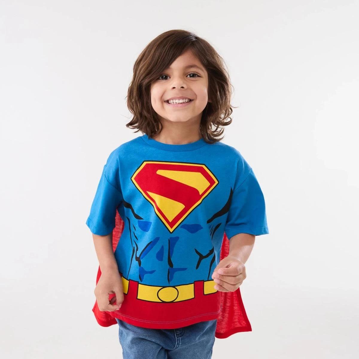 1 Superman License Character Cape T-shirt SUPERMAN, 1 of 8