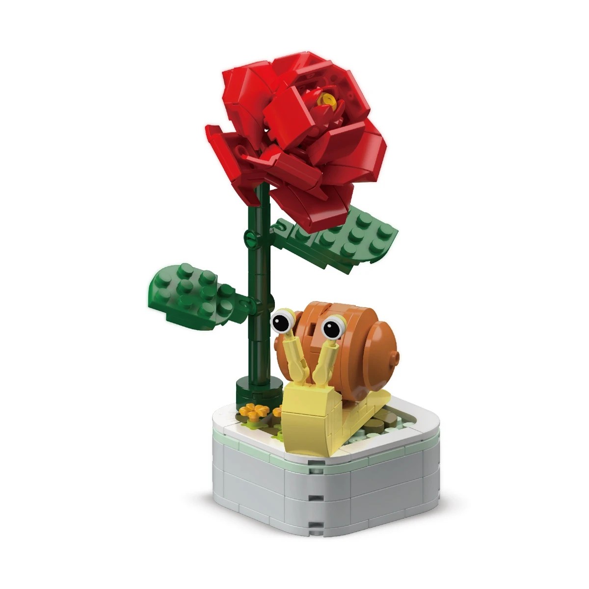 5 Mini Blocks Flower Series: Plant with Insect - Assorted, 5 of 10