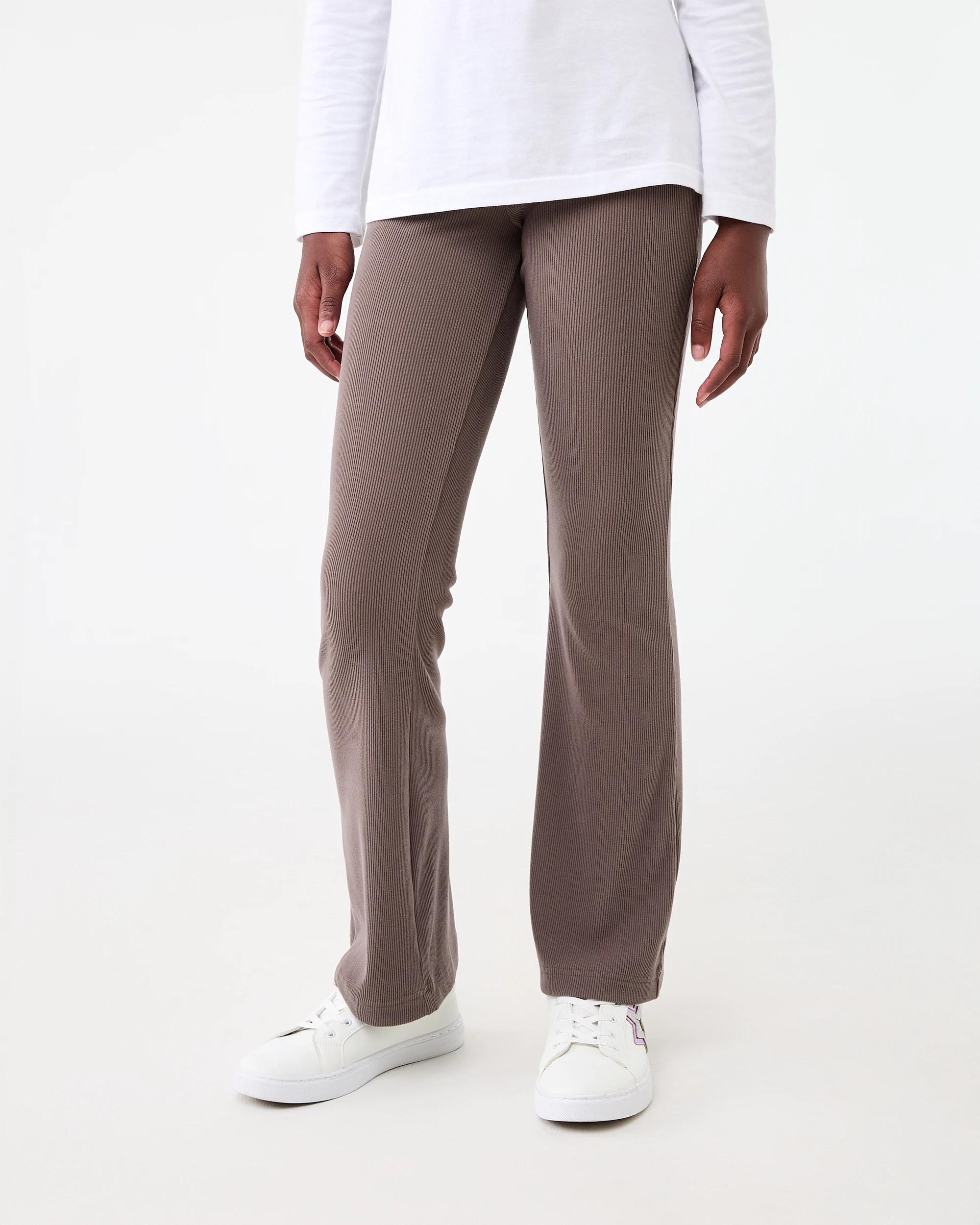 1 Rib Flare Leggings Mlky Brwn, 1 of 5