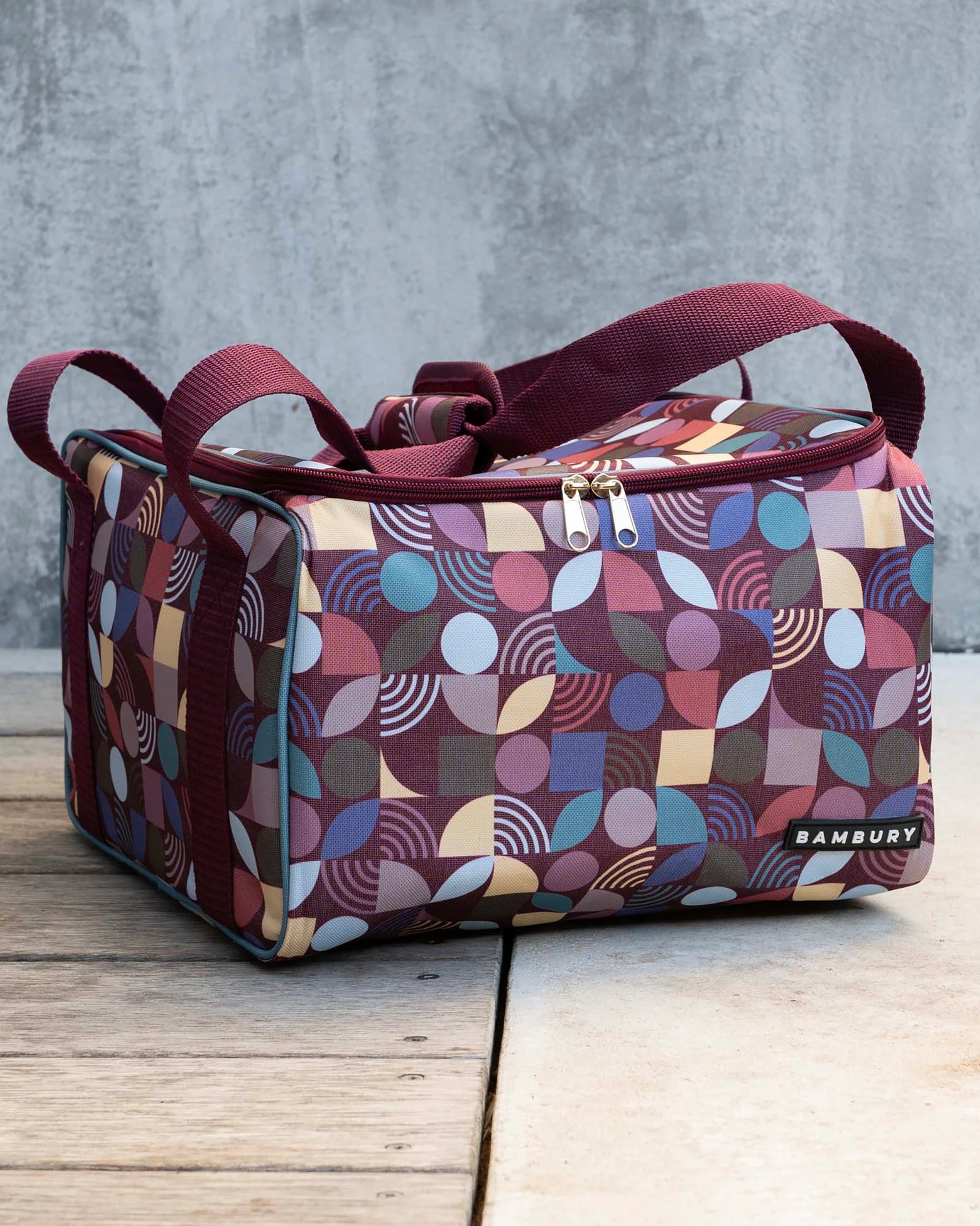 Bambury Aruna Insulated Square Food Carrier Cooler Bag - Multi - Kmart