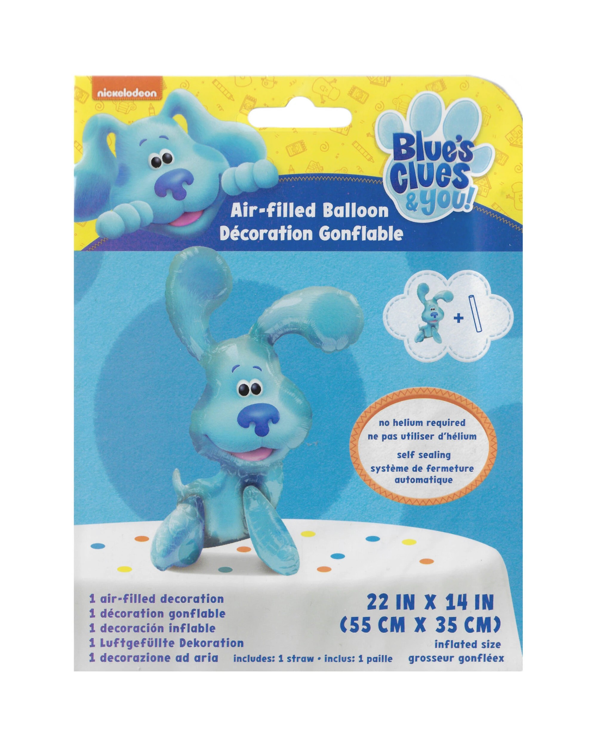 2 Anagram Blue's Clues Air Fill Foil Balloon 55cm - Multi, 2 of 3