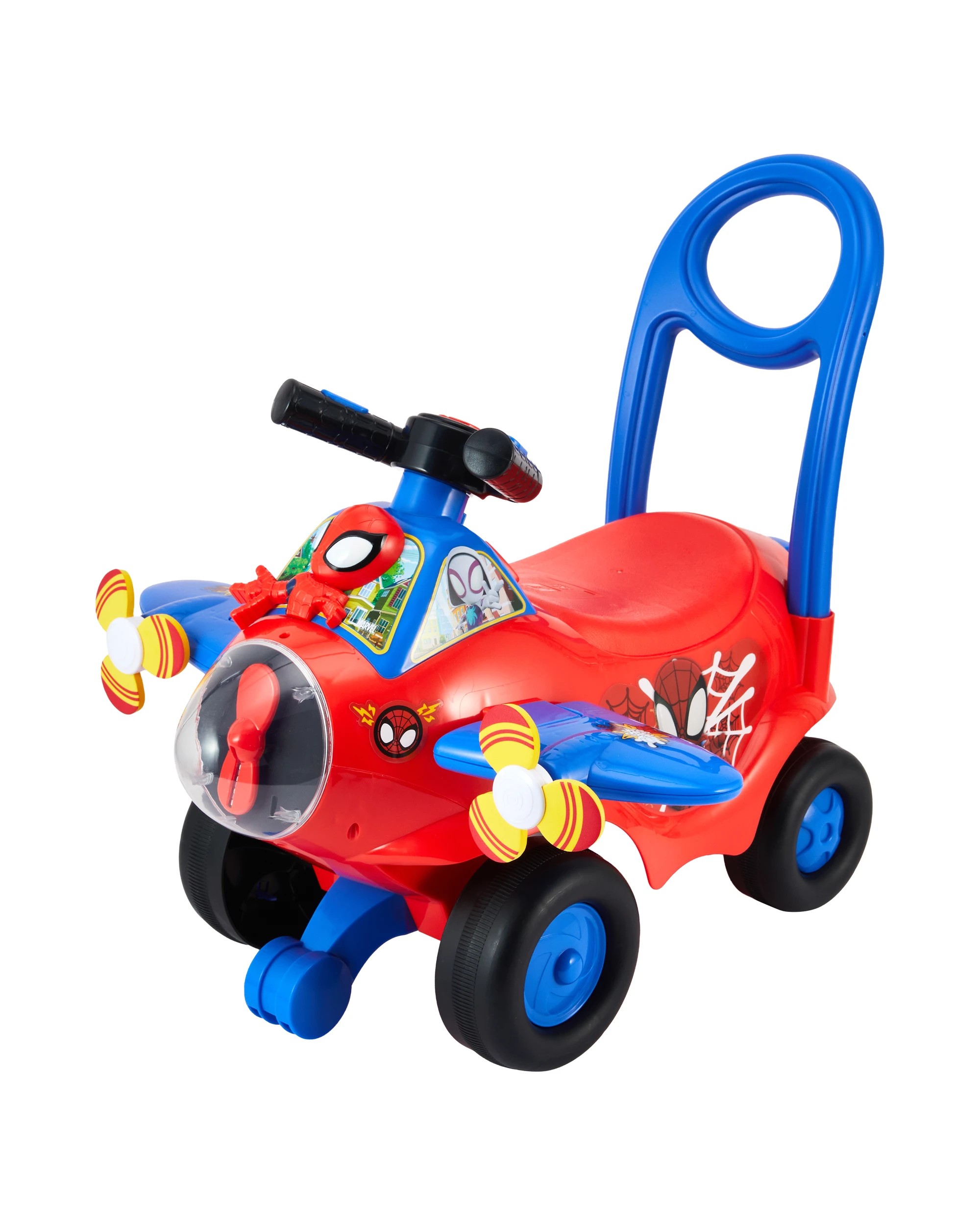 2 Disney Junior Spidey and Amazing Friends Lights ‘n’ Sounds Activity Plane, 2 of 9