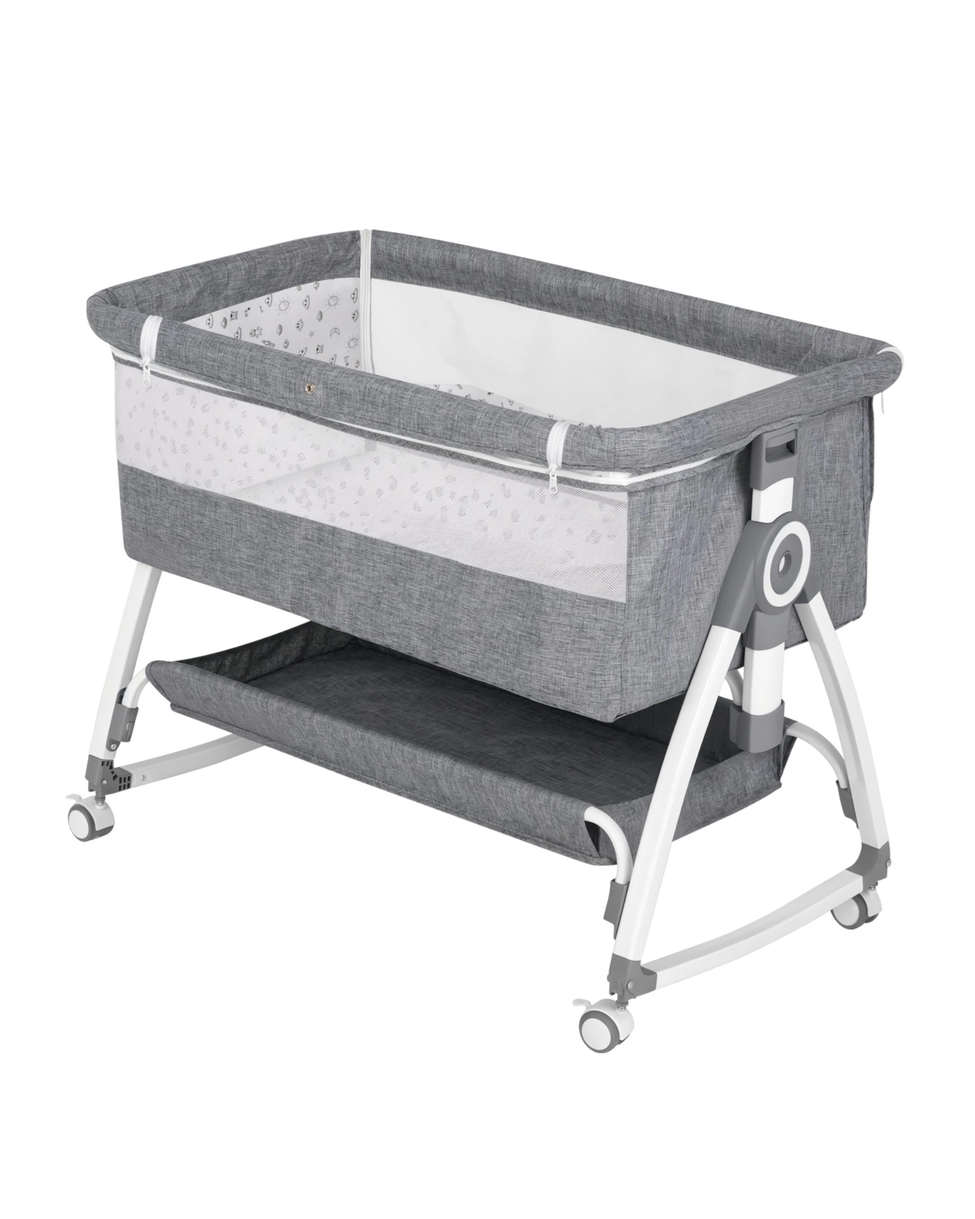 1 Advwin Baby Cot Crib Grey, 1 of 6