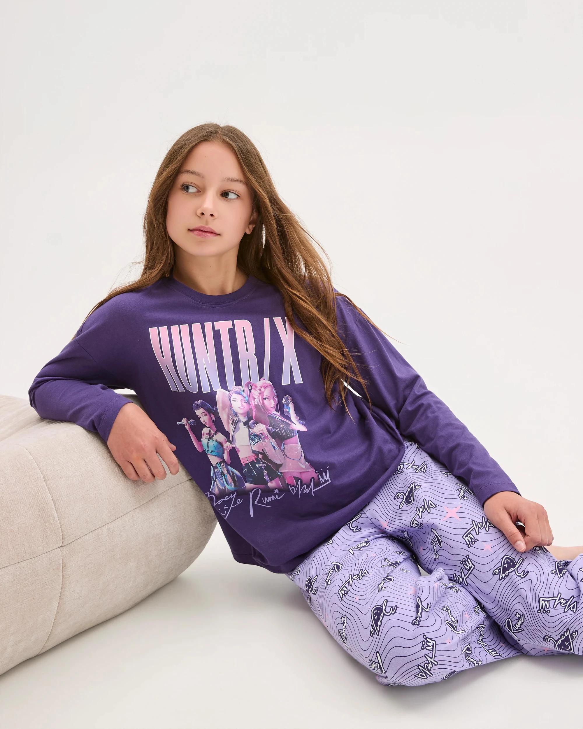 1 KPop Demon Hunters Huntrix Pyjama Set PHANTOM/PURPLE, 1 of 8