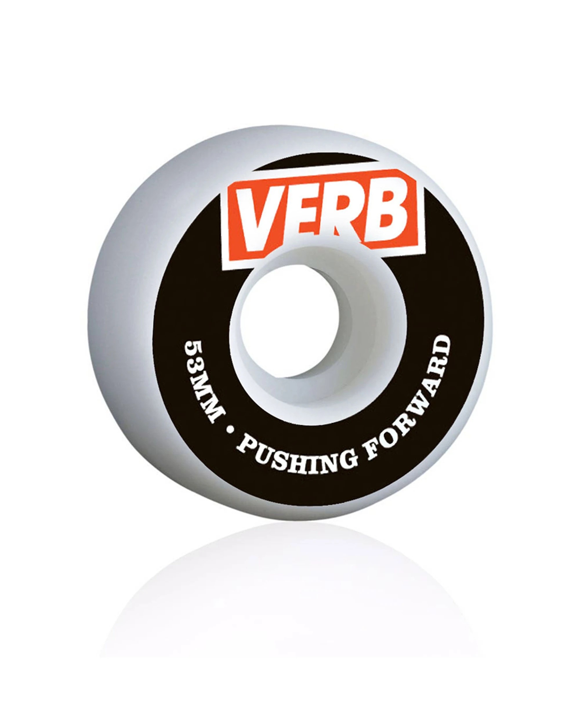 1 Verb Skateboard Wheels Pushing Forward 99A Durometer 52x32 mm - White, 1 of 1