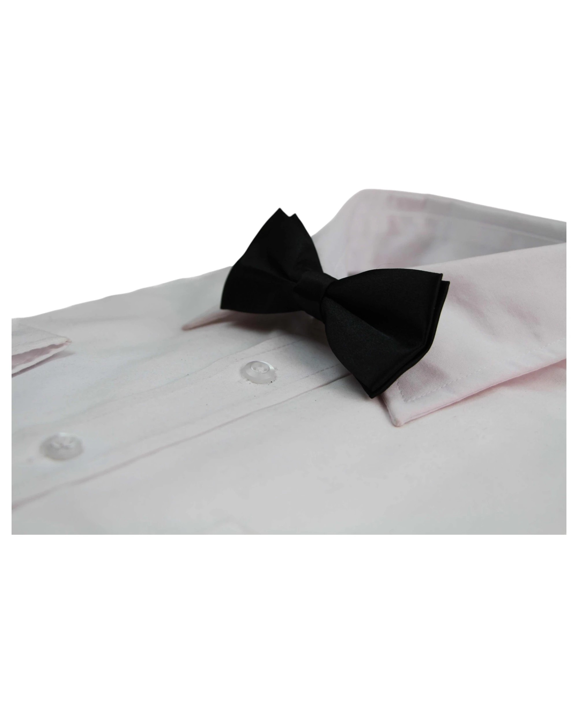 1 Zasel Boys Black Plain Bow Tie, 1 of 2