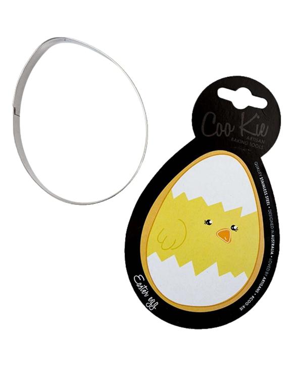 Coo Kie Easter Egg Cookie Cutter - Silver