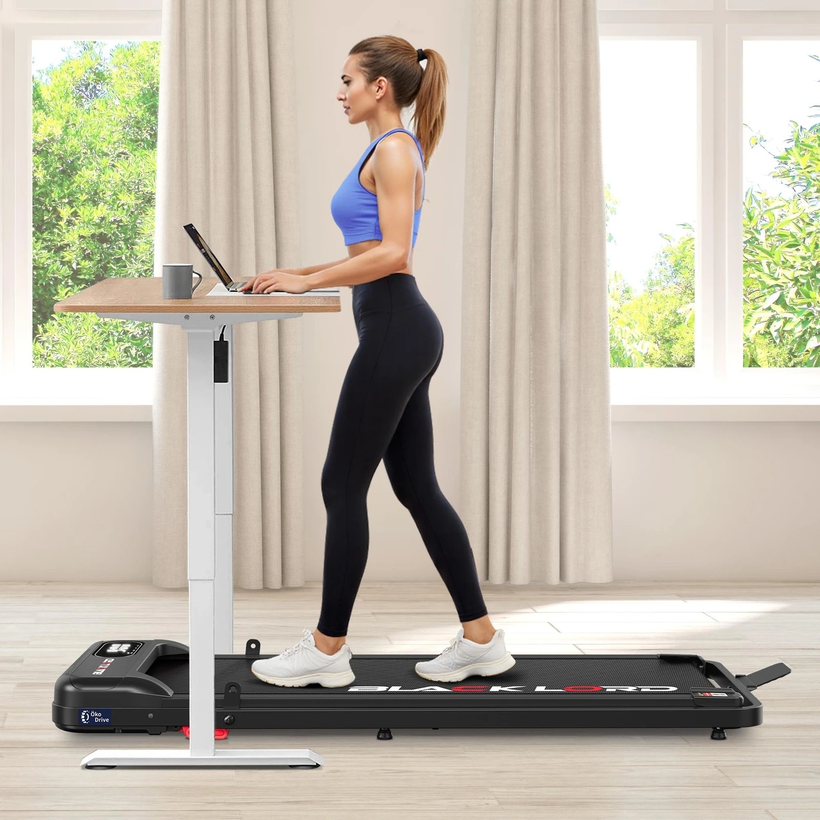 10 Black Lord Treadmill Electric Walking Pad Folding Incline Magnetic Remote - Black, 10 of 10