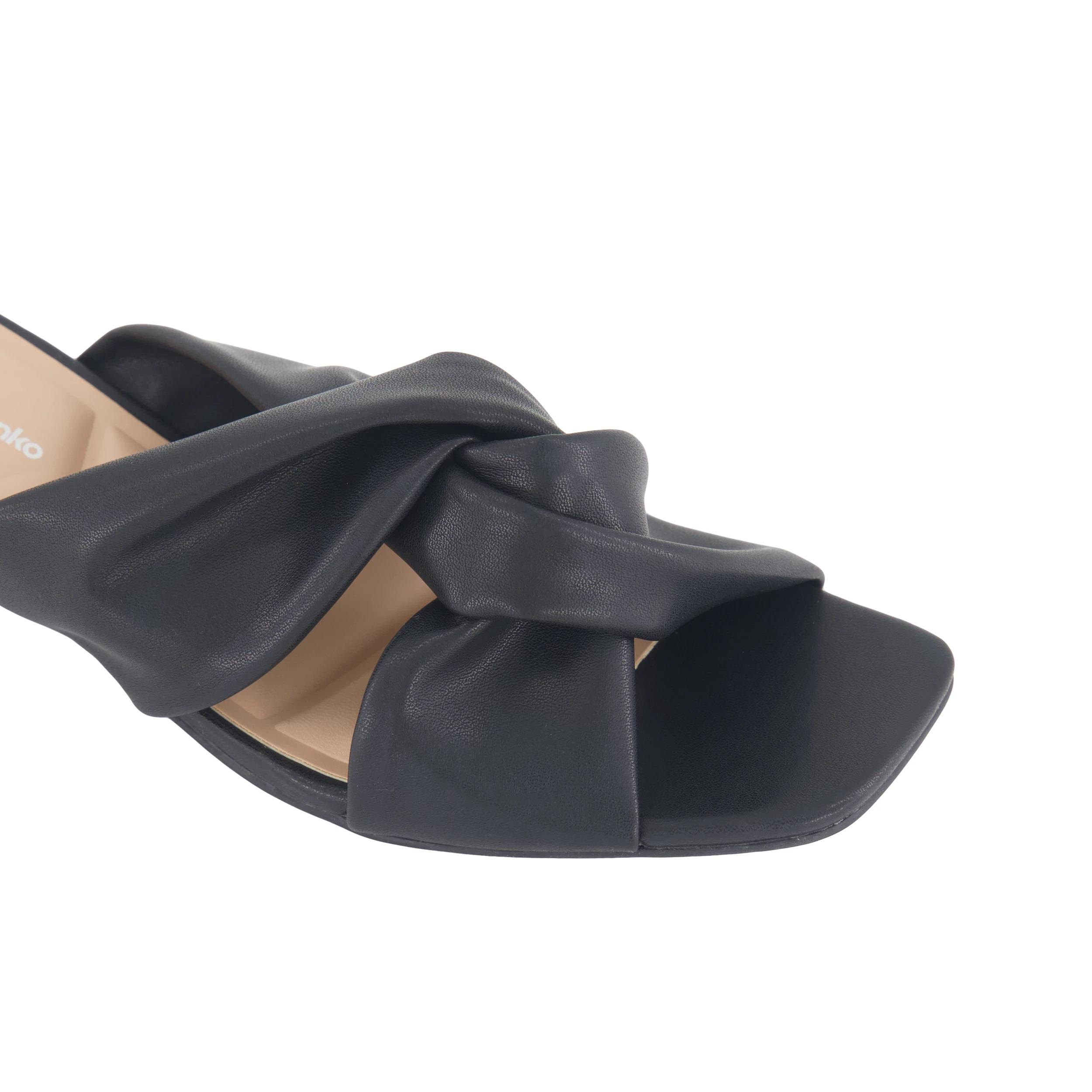 5 Soft Knot Heel Mules Black, 5 of 5