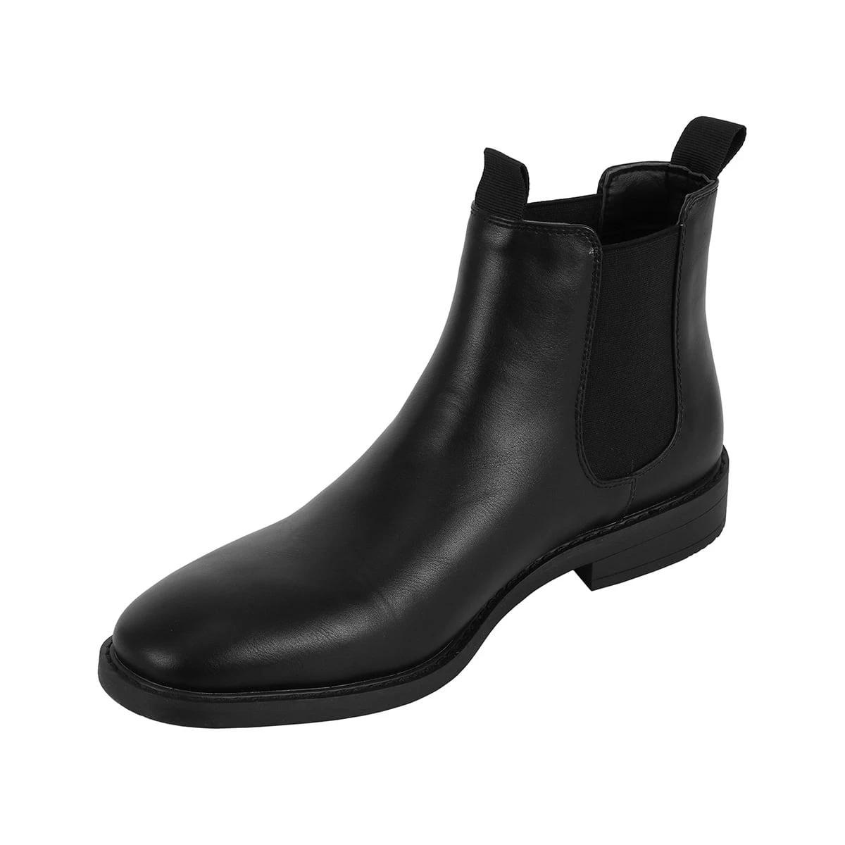 3 Slip On Gusset Boots BLACK, 3 of 5