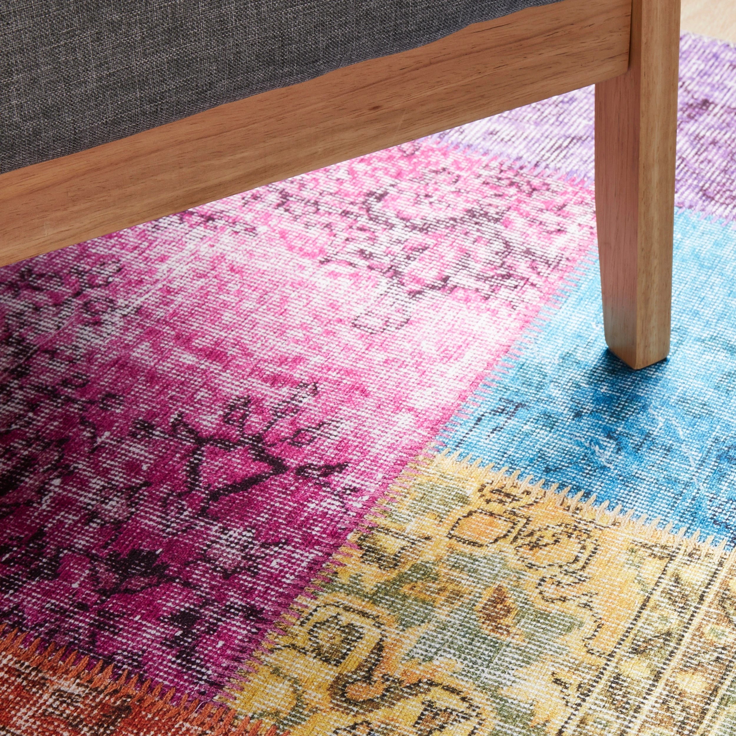 5 Common Ground Rugs Bazaar 167 320x230cm - Extra Large Floor Rug - Blue, 5 of 9