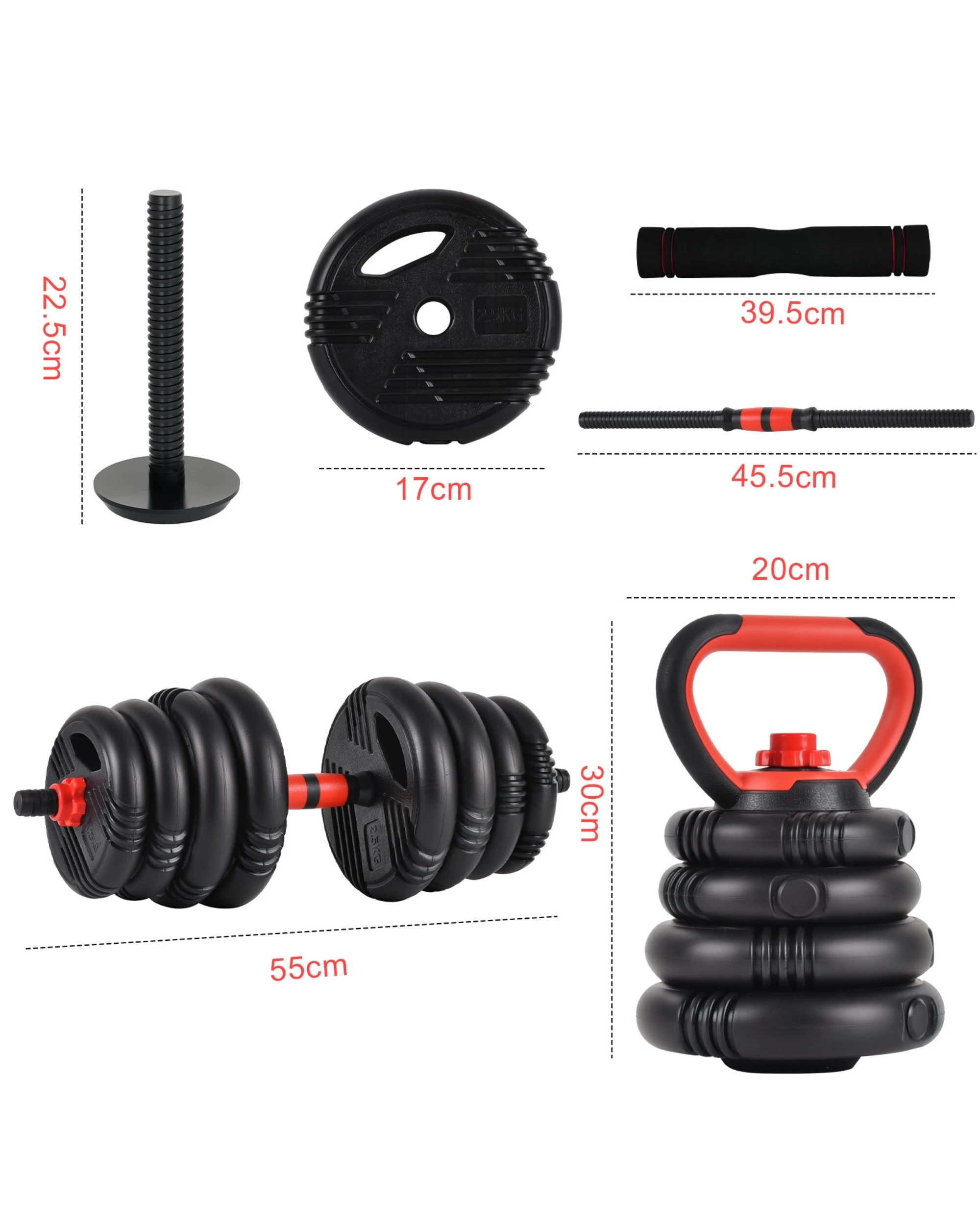 5 ADVWIN 30kg Adjustable Dumbbells, 5 of 6