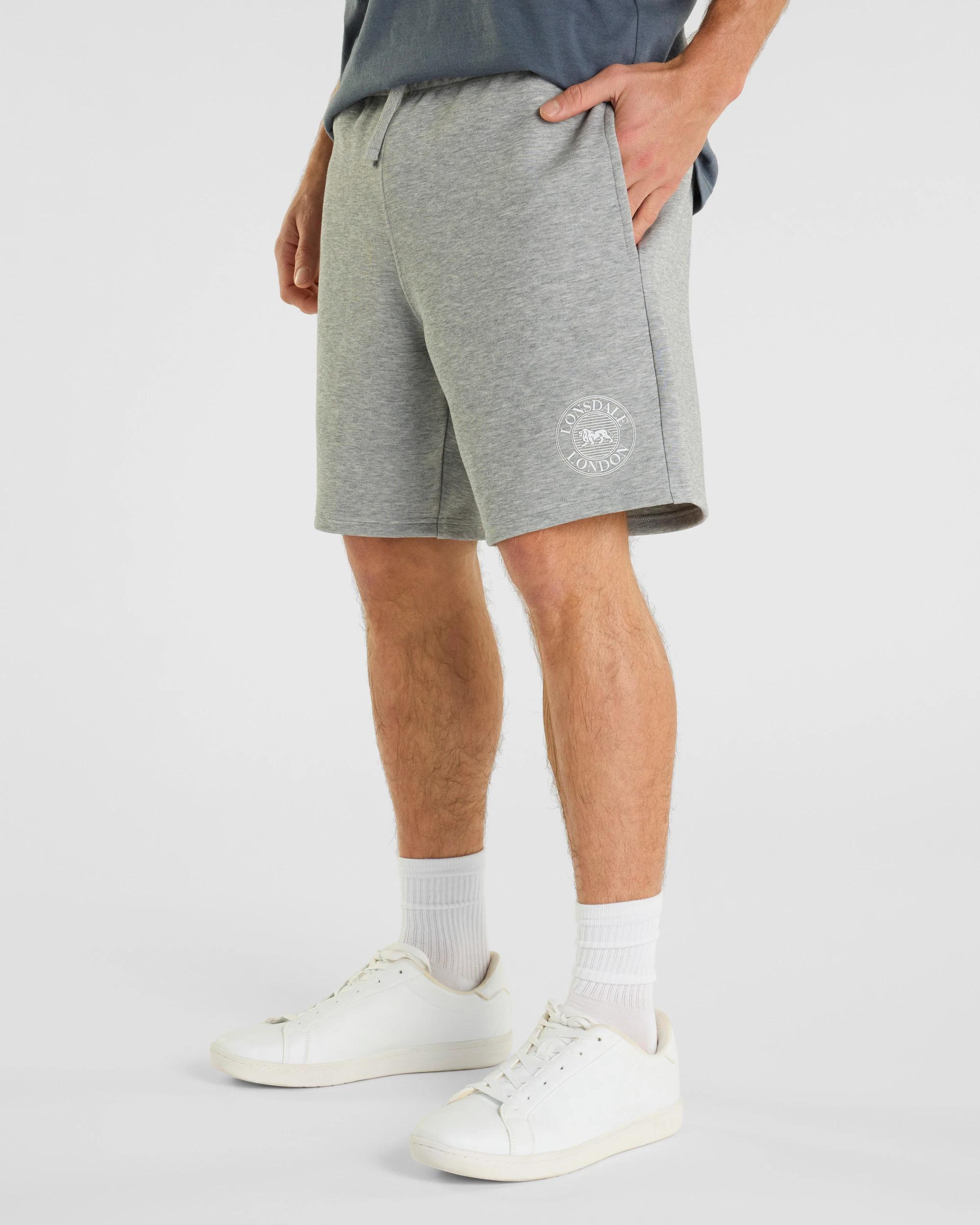 1 Varsity Shorts - Lonsdale London GREY MARLE, 1 of 6